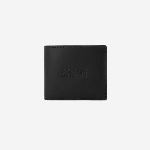 Maison Margiela Black Numbers Logo Bi-Fold Wallet Black