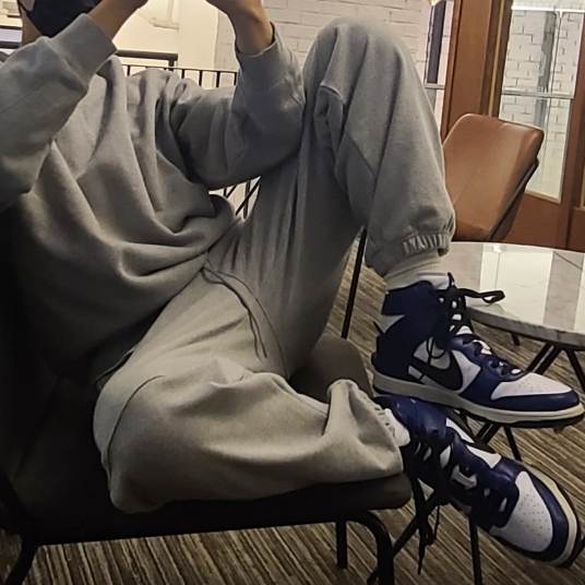 Nike x Ambush Dunk High Deep Royal Blue 착용 스타일