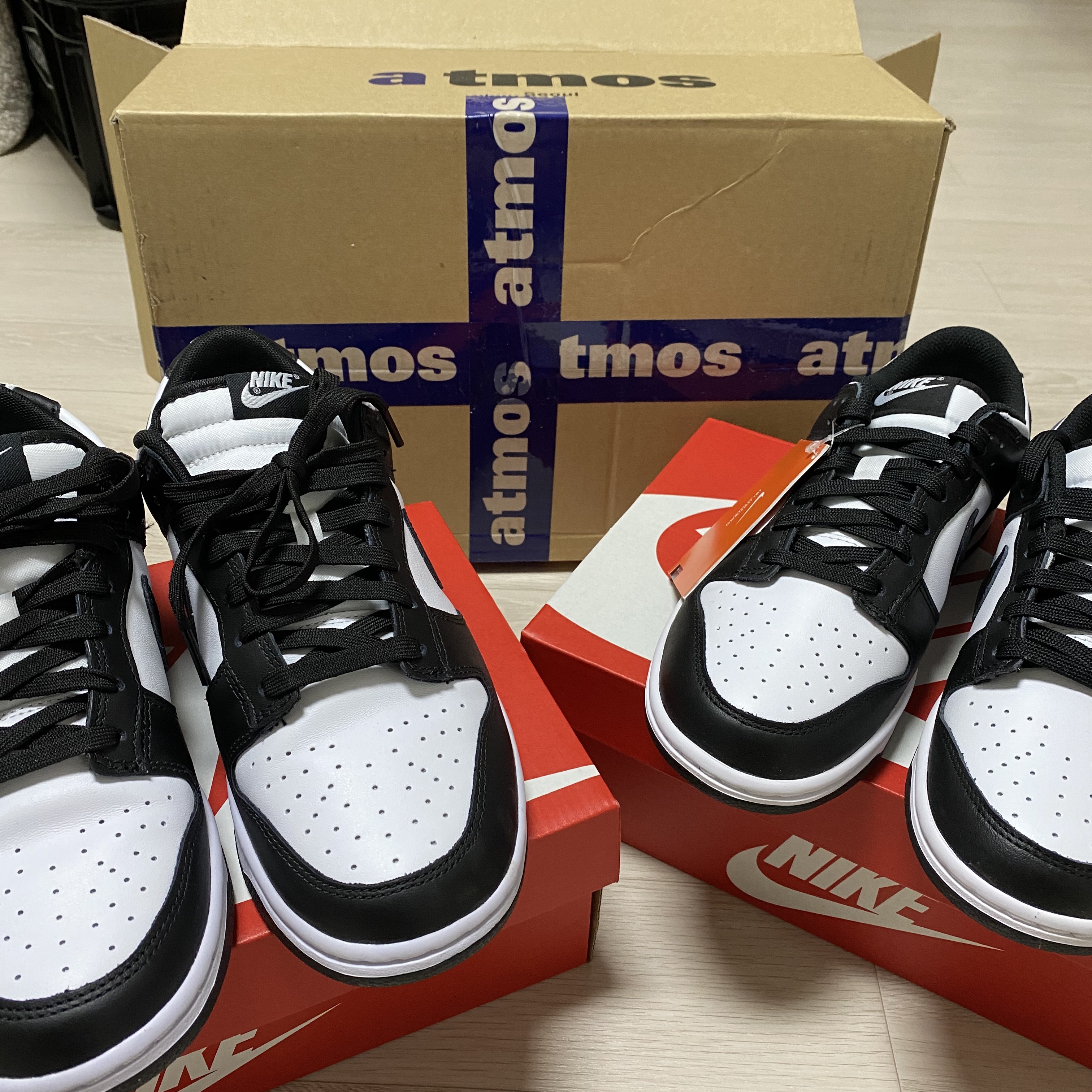 Nike Dunk Low Retro Black, (W) Nike Dunk Low Black 착용 스타일 - 2