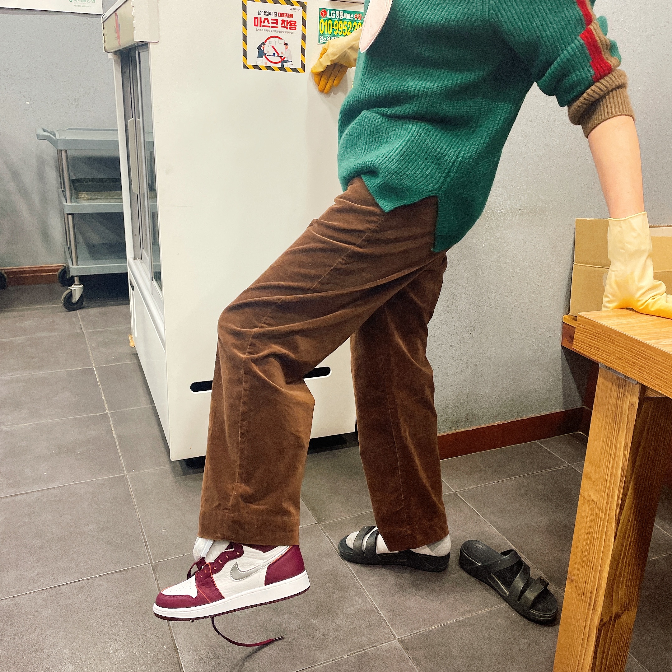 Jordan 1 Retro High OG Bordeaux 착용 스타일