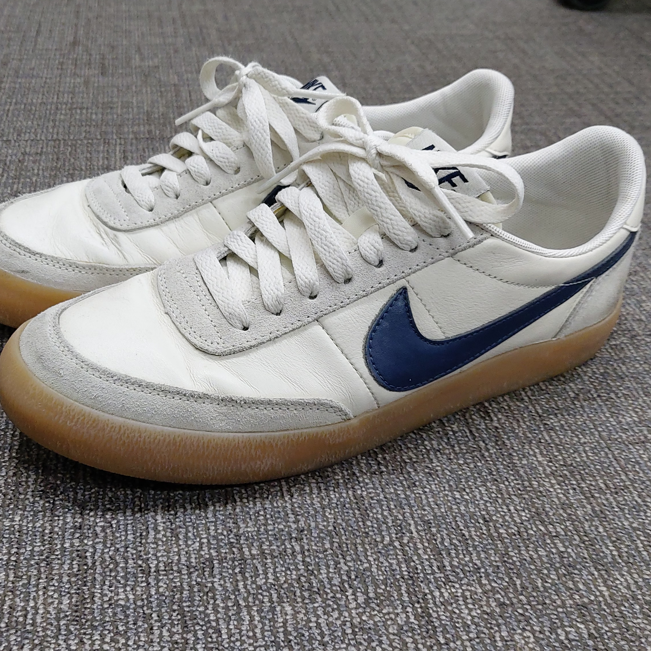 Nike x J.Crew Killshot 2 Sail Midnight Navy 착용 스타일