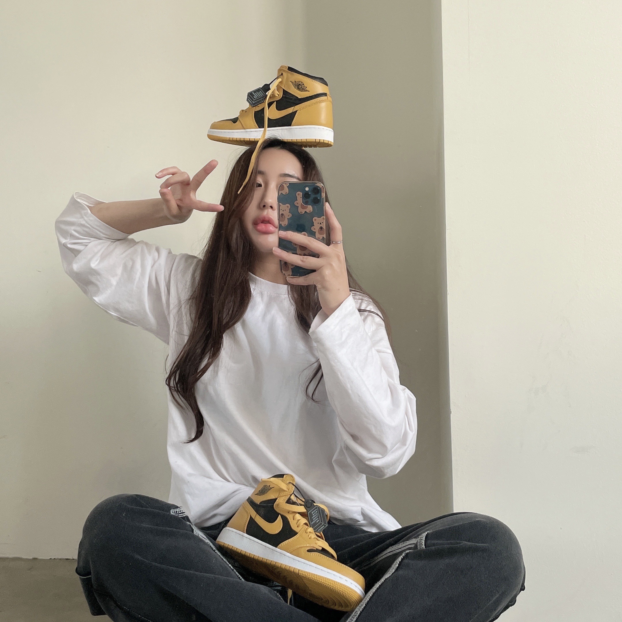 Jordan 1 Retro High OG Pollen 착용 스타일 - 2