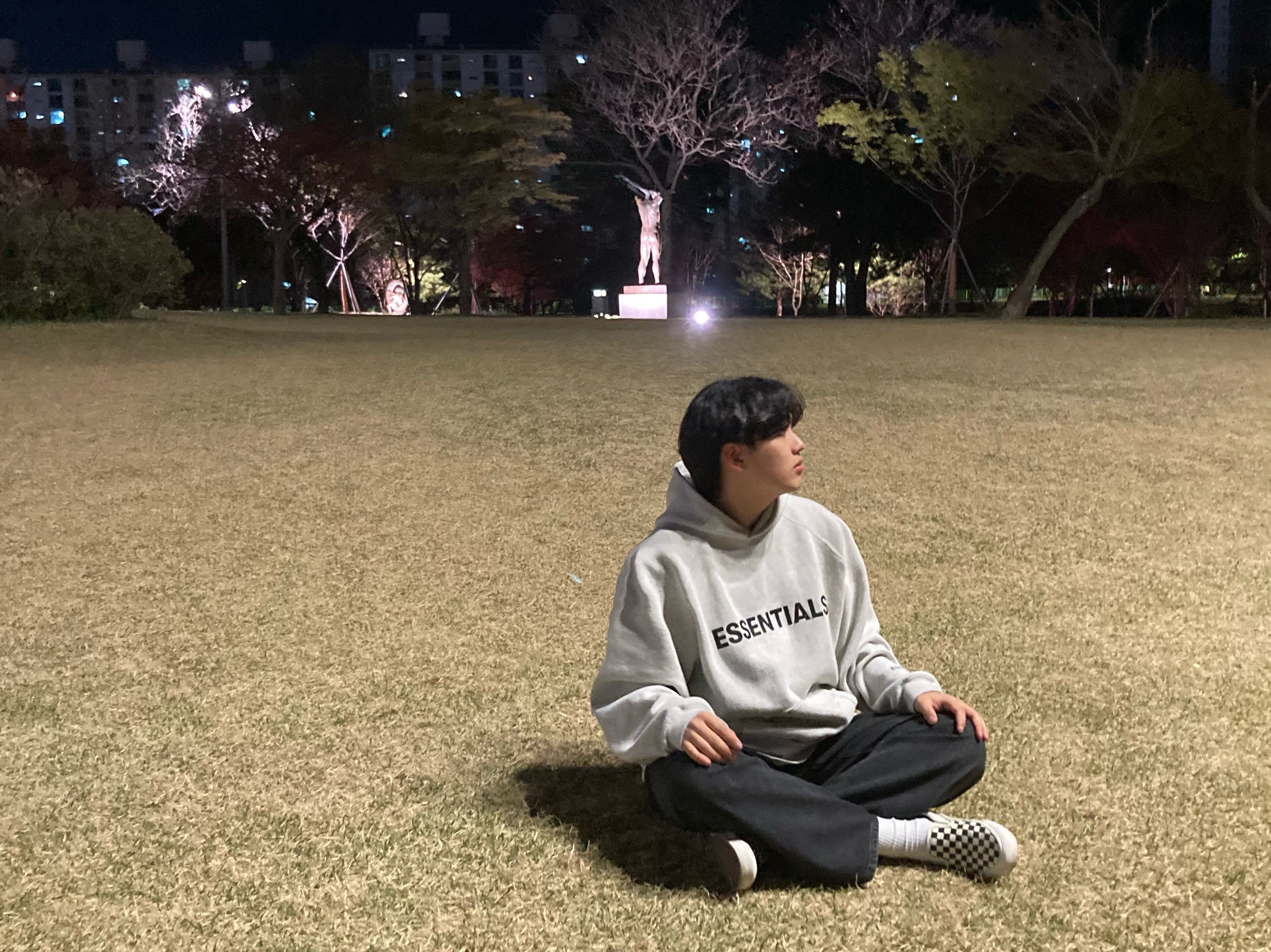 Essentials 3D Silicon Applique Pullover Hoodie Oatmeal/Oatmeal Heather/Light Heather Oatmeal 2020, Vans Vault OG Classic Slip-On LX Checkerboard 착용 스타일