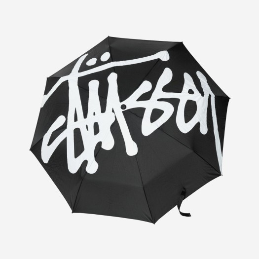 스투시 빅 로고 우산 블랙