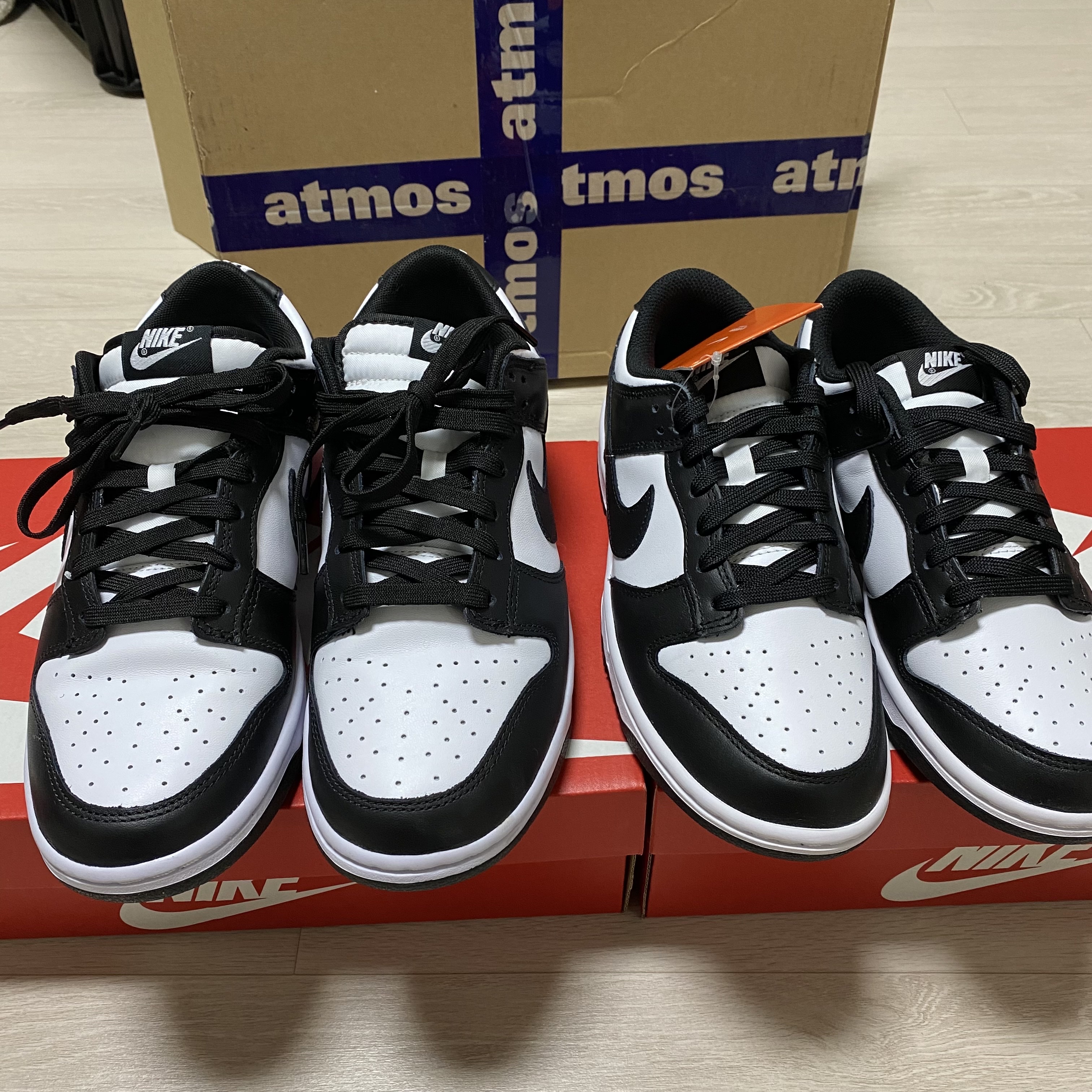 Nike Dunk Low Retro Black, (W) Nike Dunk Low Black 착용 스타일 - 1