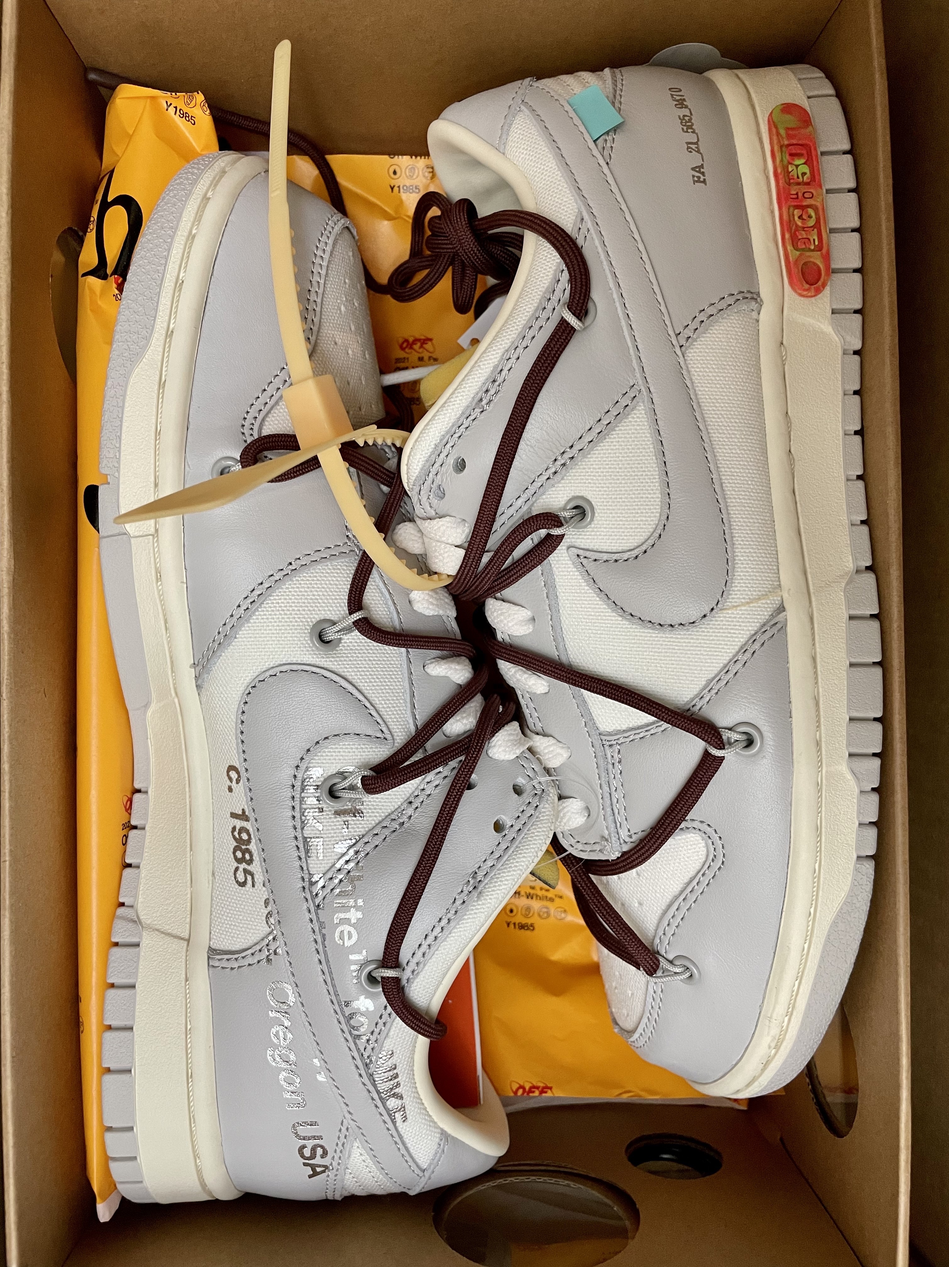 Nike x Off-White Dunk Low The 50 - Lot 46 착용 스타일