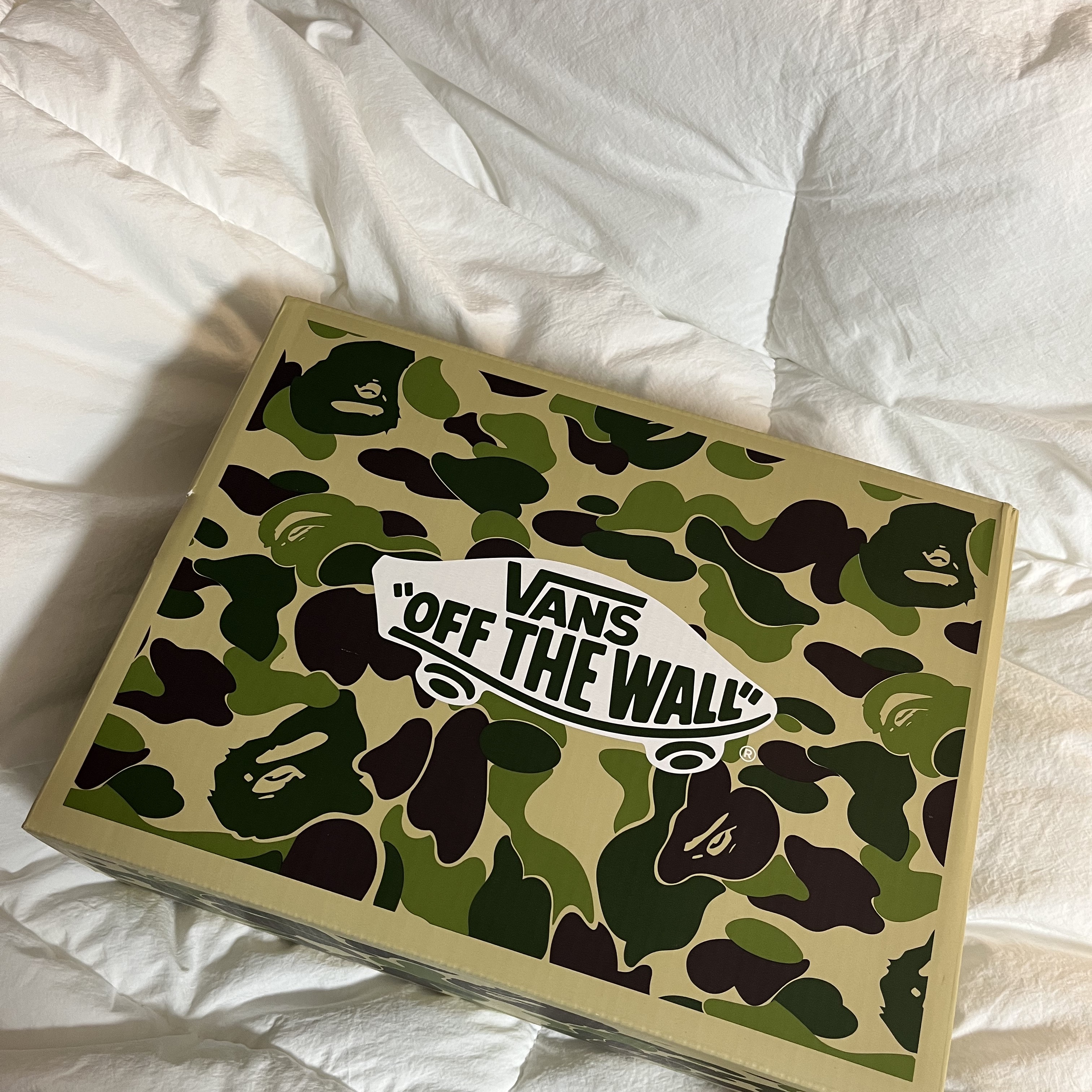 Vans x BAPE Sk8-Hi 38 DX Line ABC Camo Black 착용 스타일 - 2