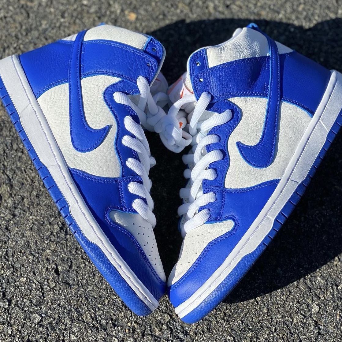 Nike Dunk High Retro Game Royal 착용 스타일 - 2