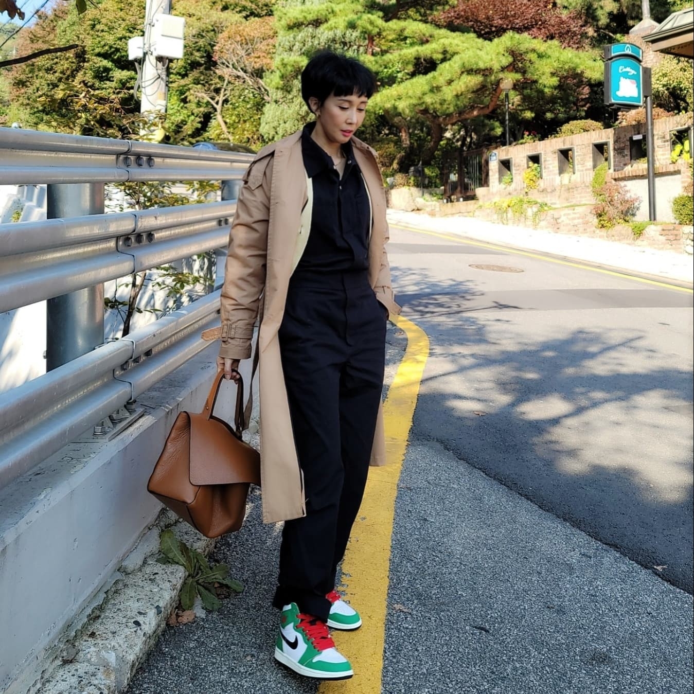 (W) Jordan 1 Retro High OG Lucky Green 착용 스타일