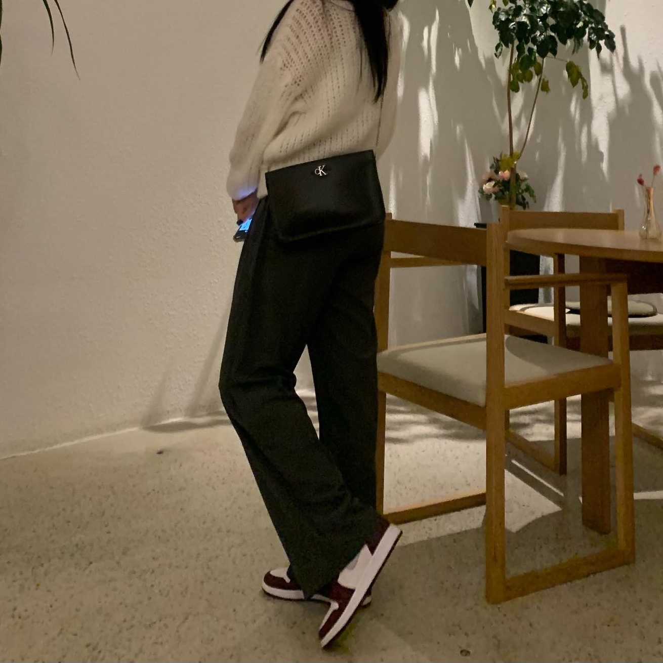 (GS) Jordan 1 Retro High OG Bordeaux 착용 스타일 - 1