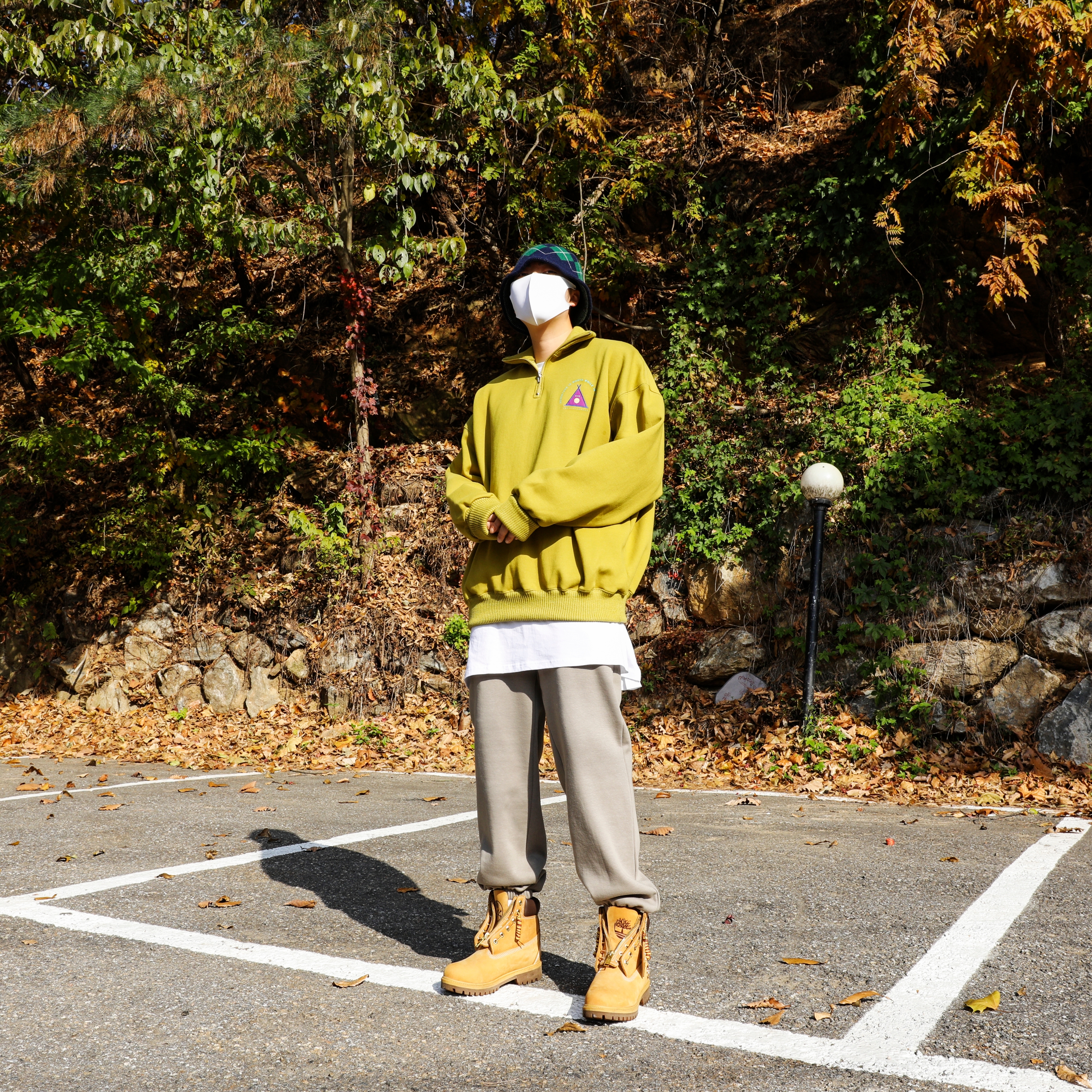Timberland x Comme des Garcons Shirt x Supreme 6 Inch Boot Wheat - Medium 착용 스타일 - 1