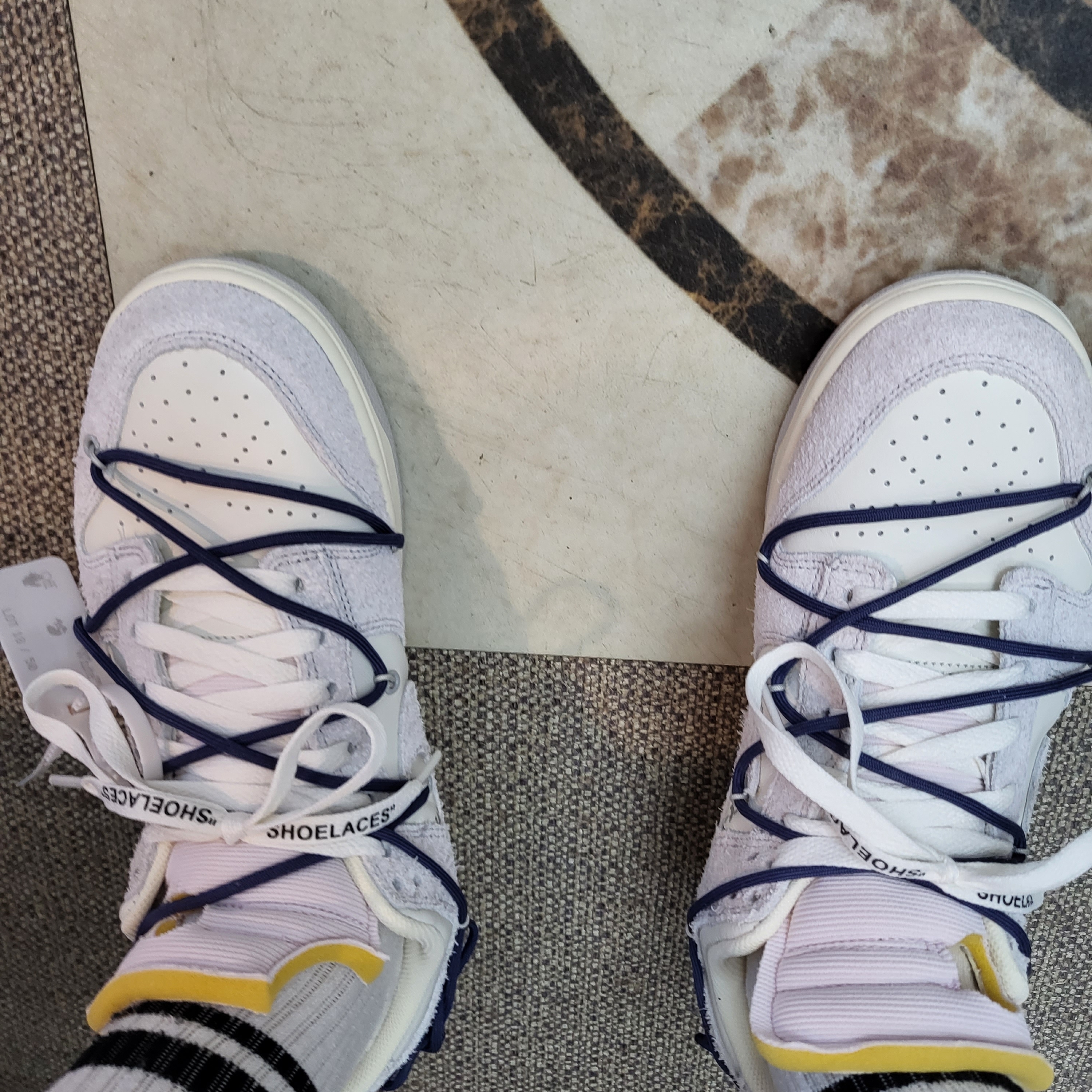 Nike x Off-White Dunk Low The 50 - Lot 18 착용 스타일 - 1