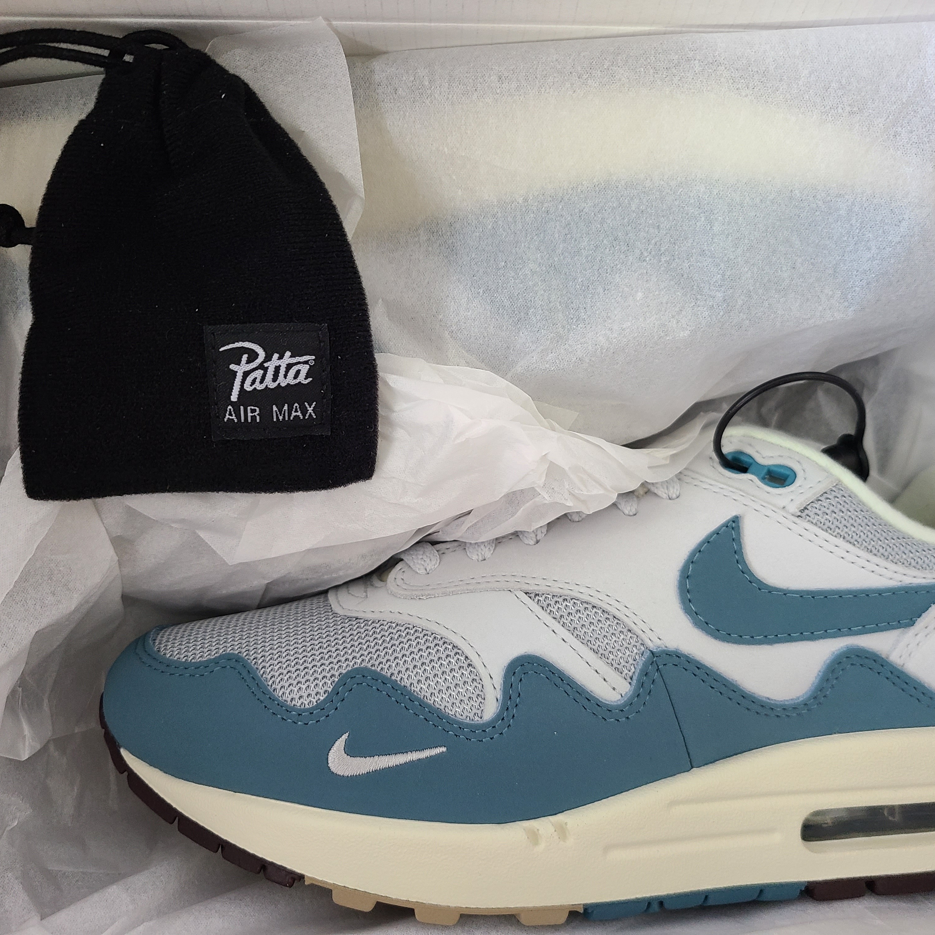 Nike x Patta Air Max 1 Noise Aqua 착용 스타일 - 3