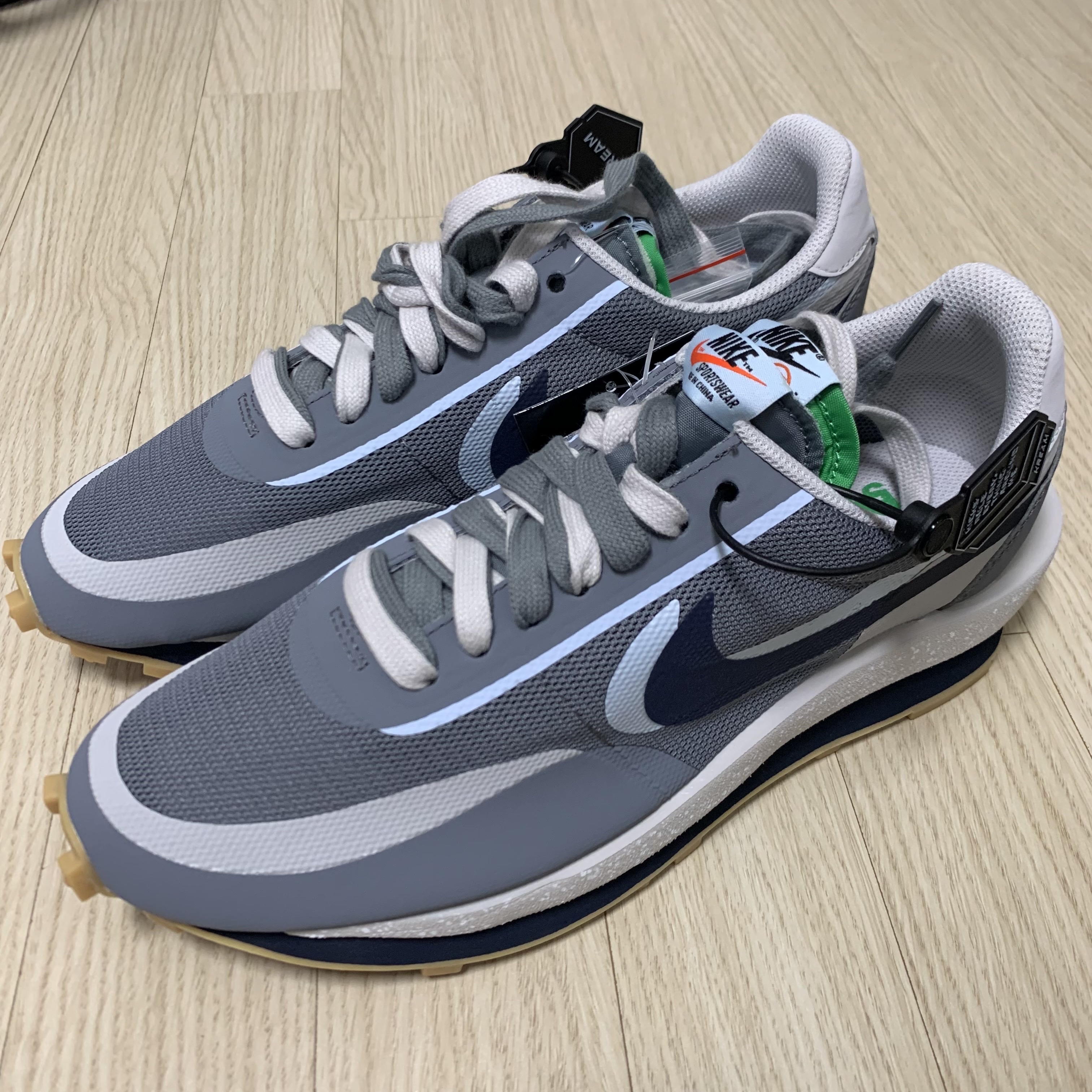 Nike x Sacai x Clot LDWaffle Cool Grey 착용 스타일