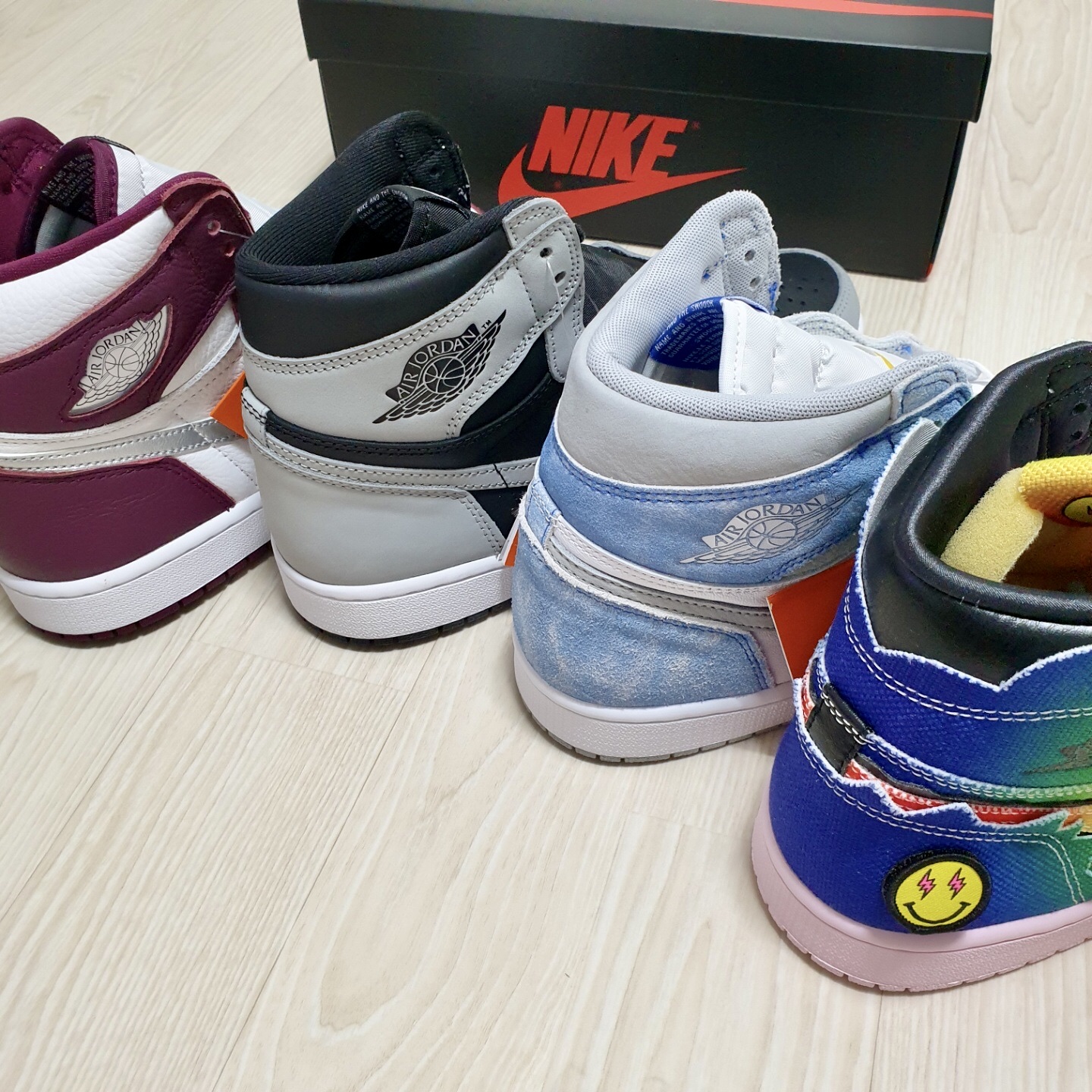 Jordan 1 Retro High OG Bordeaux, Jordan 1 Retro High OG Shadow 2.0 착용 스타일 - 2