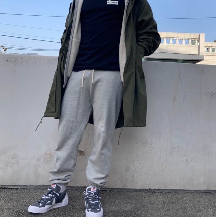 Nike x Sacai Blazer Low Iron Grey 착용 스타일