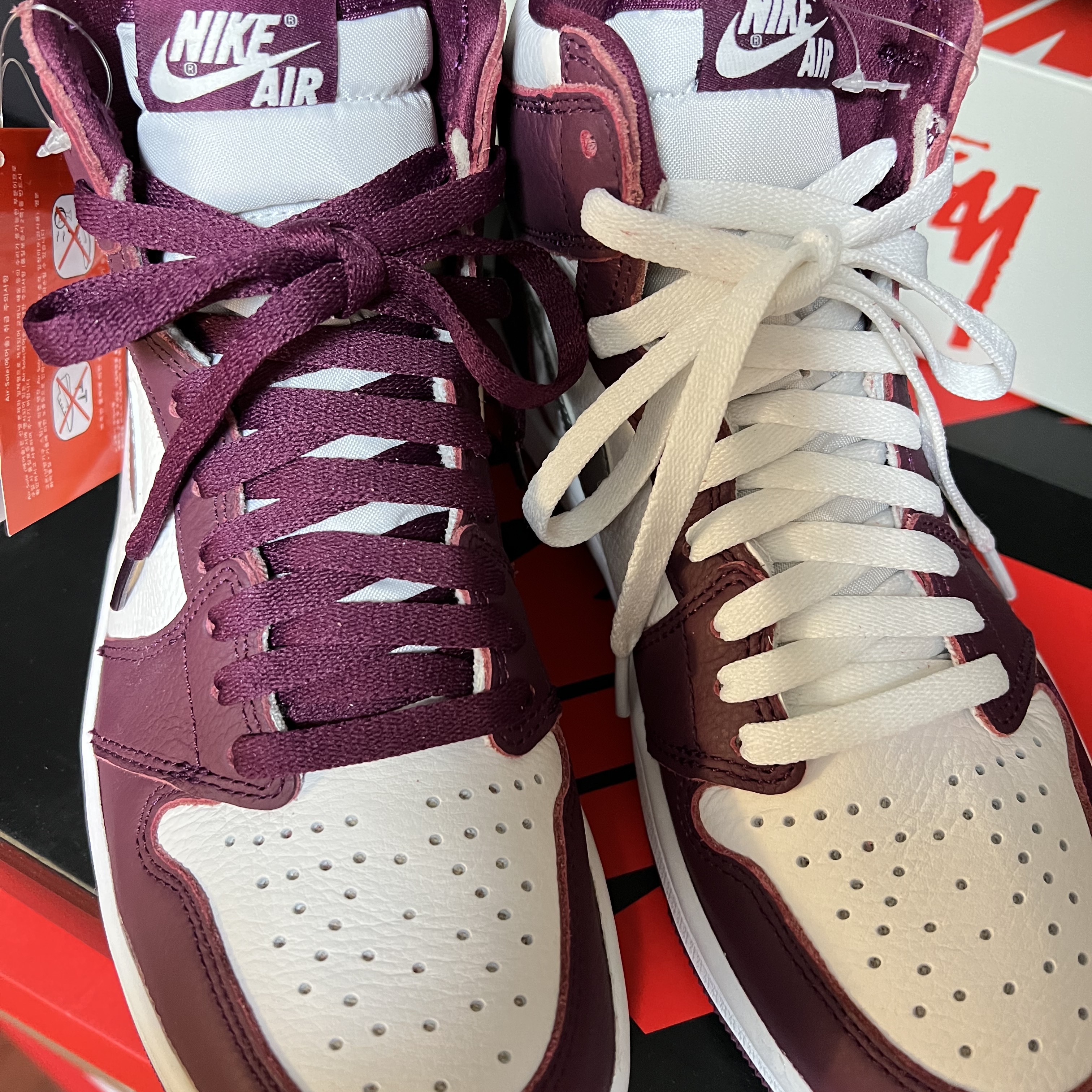 Jordan 1 Retro High OG Bordeaux 착용 스타일