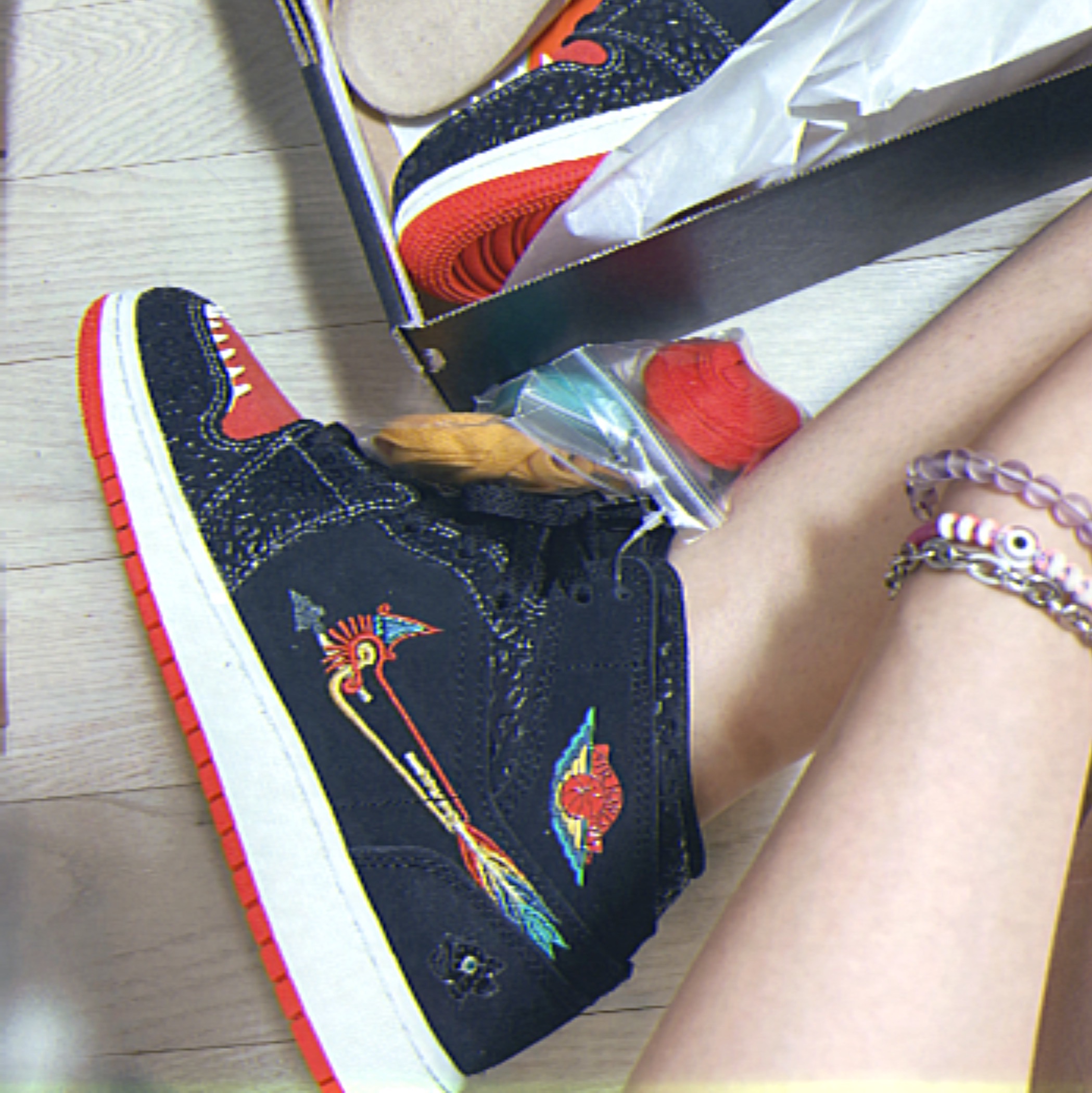 (GS) Jordan 1 Mid SE Siempre Familia, Jordan 1 Mid SE Siempre Familia 착용 스타일