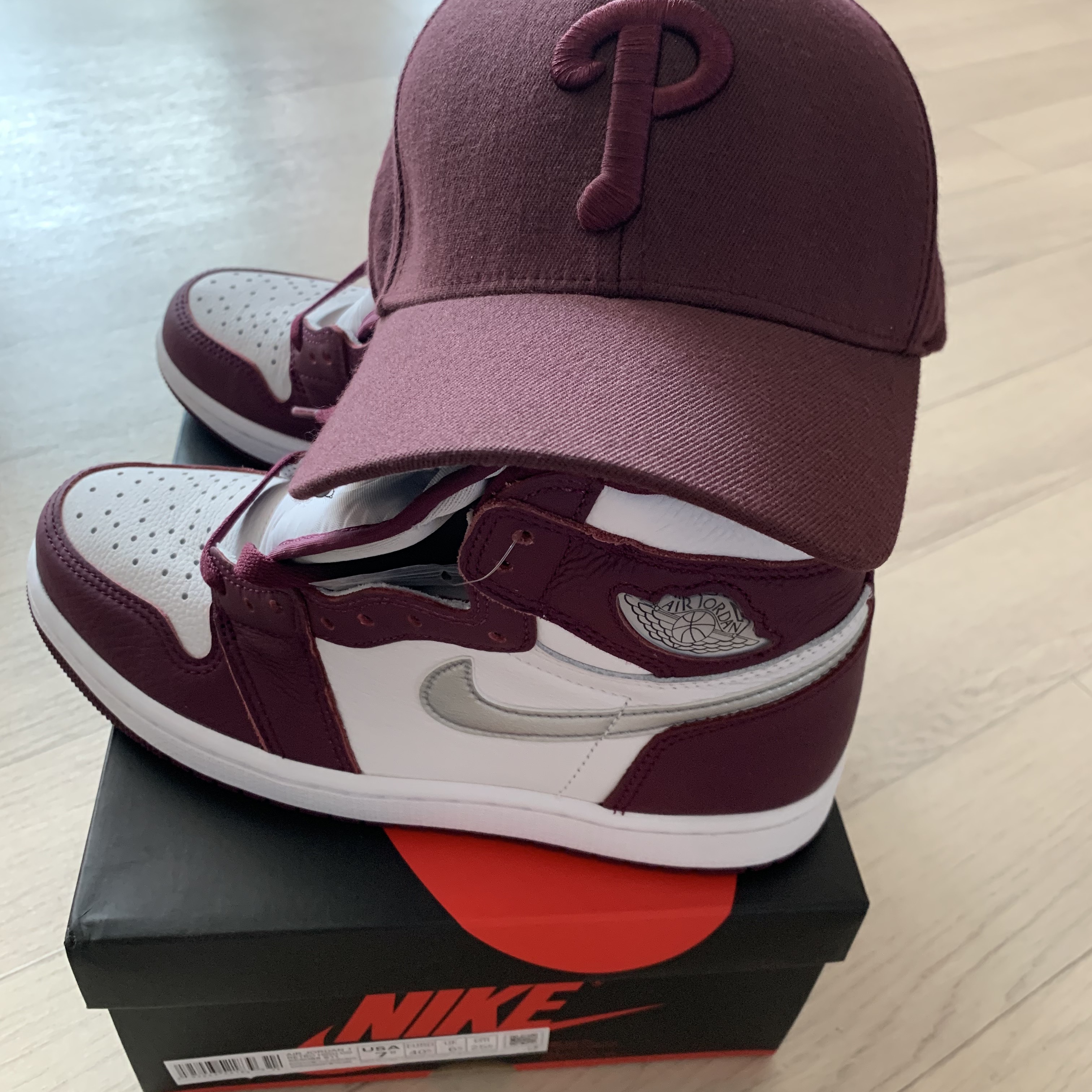 Jordan 1 Retro High OG Bordeaux 착용 스타일