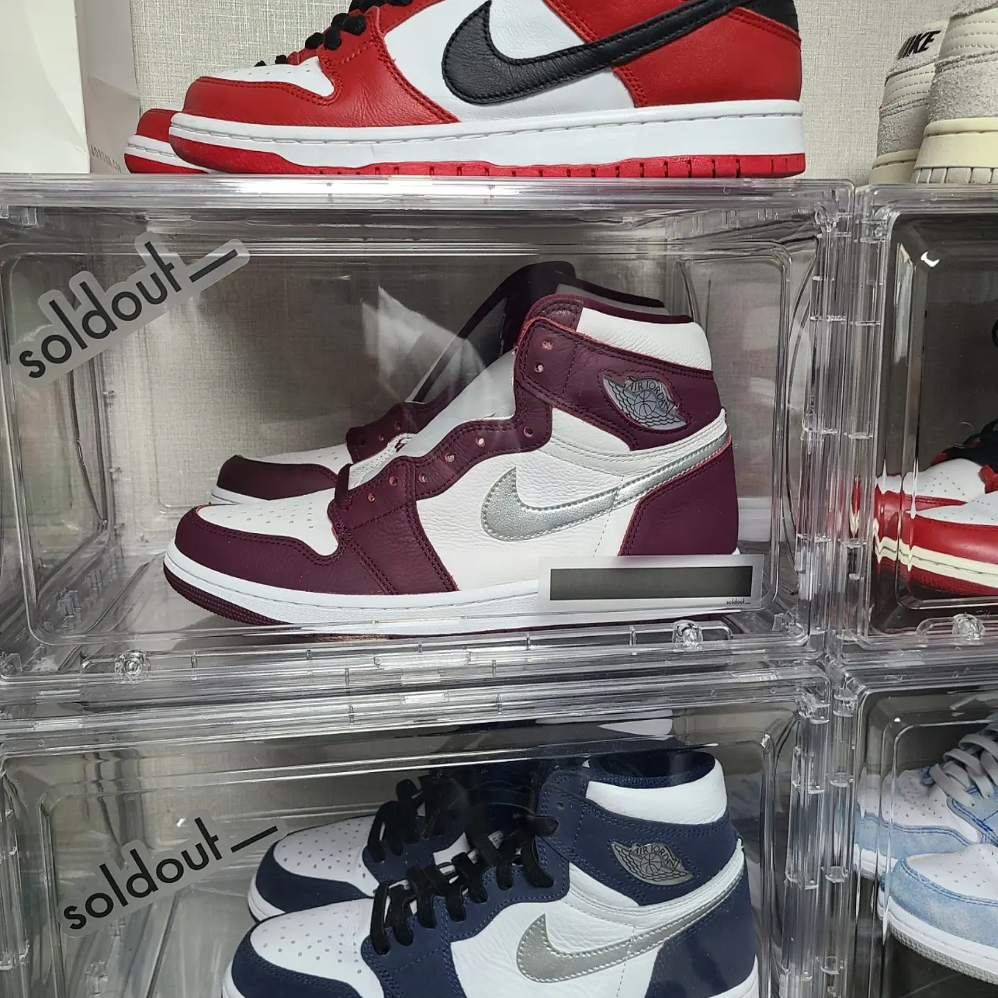 Jordan 1 Retro High OG CO.JP Midnight Navy, Jordan 1 Retro High OG Bordeaux 착용 스타일 - 3