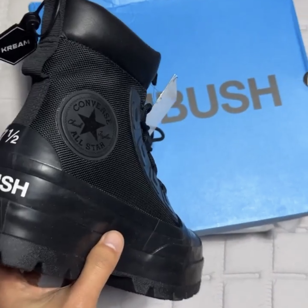 Converse x Ambush Chuck Taylor All Star Duck Boot Black 착용 스타일