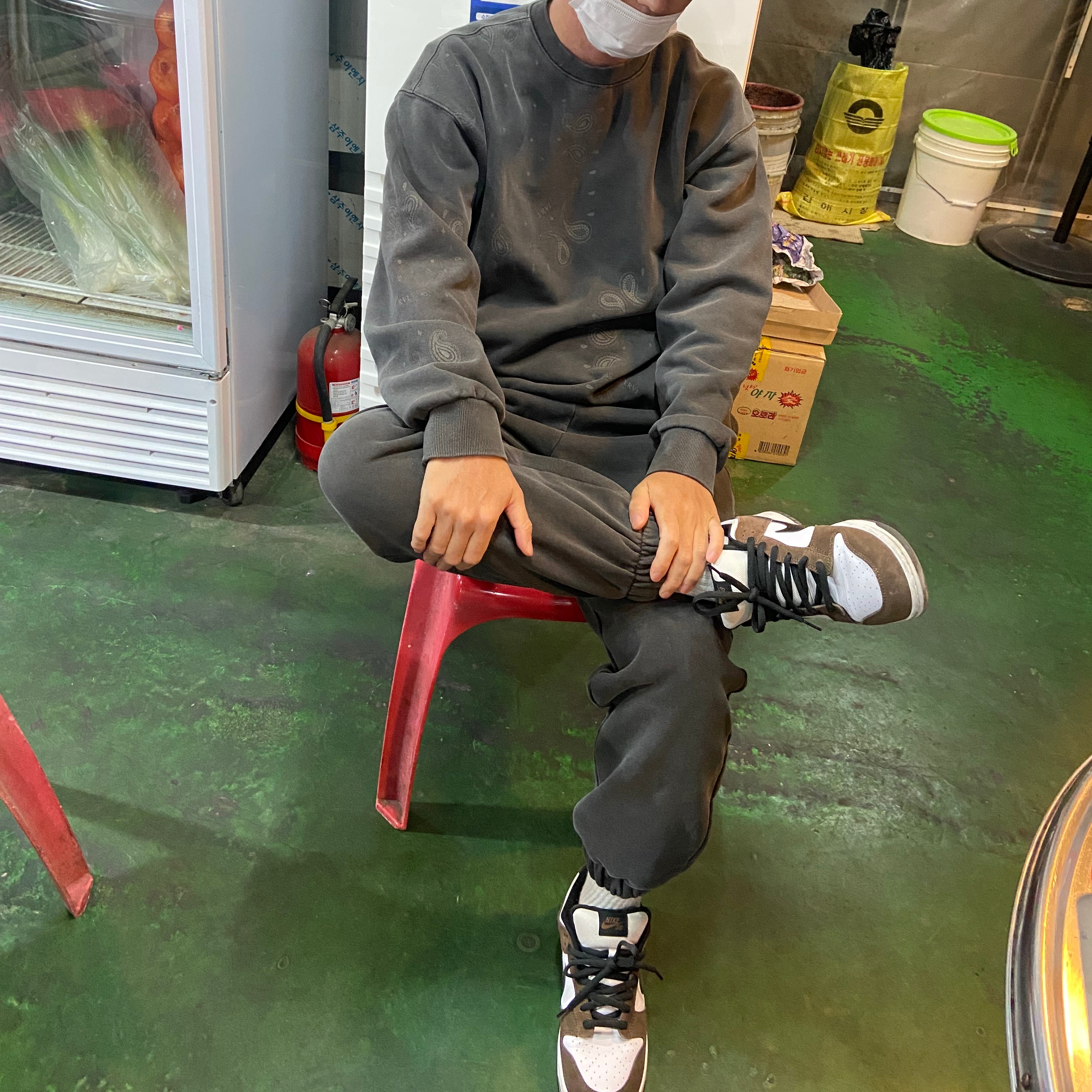 Nike Dunk Low Pro SB Trail 착용 스타일