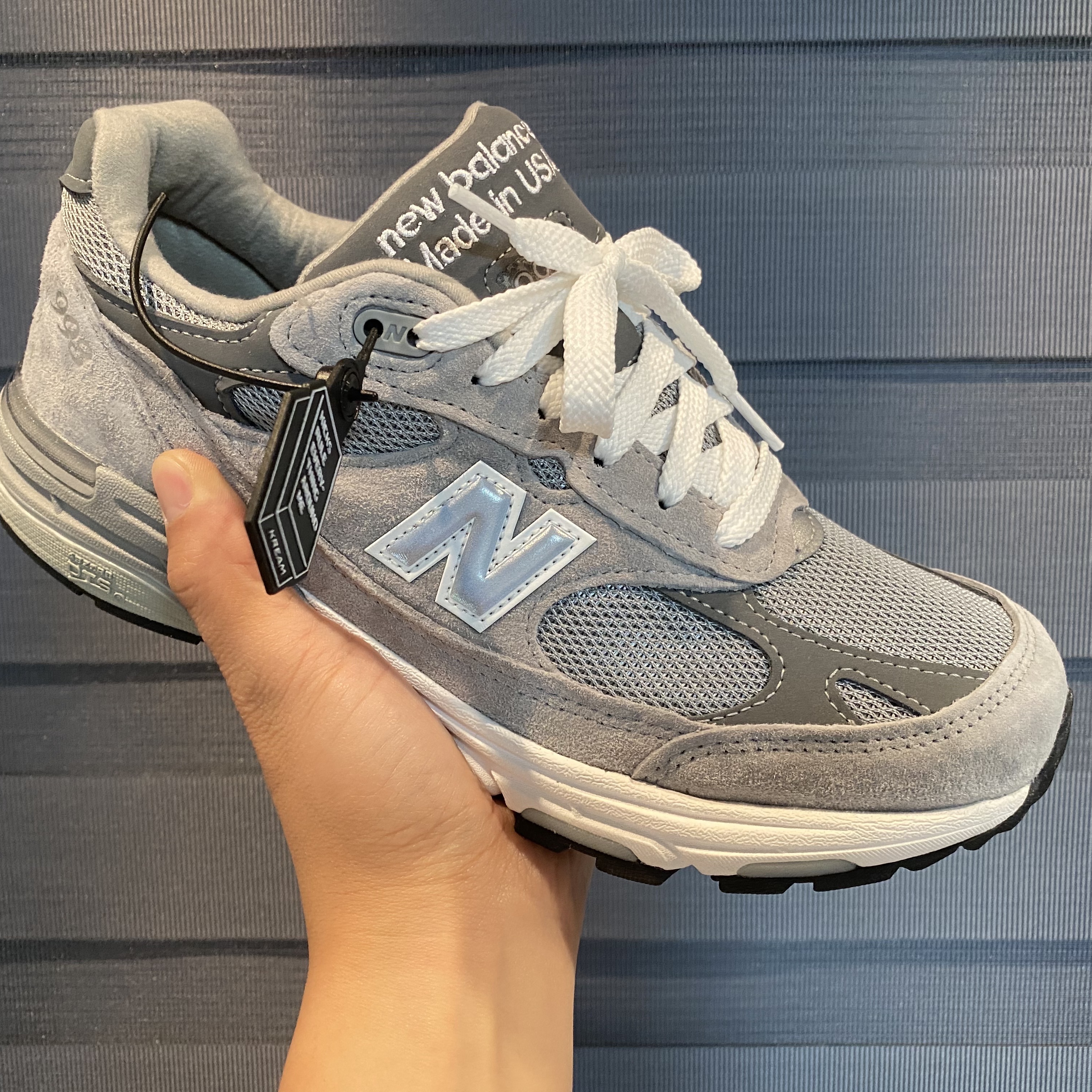 New Balance 993 Made in USA Grey - D Standard 착용 스타일