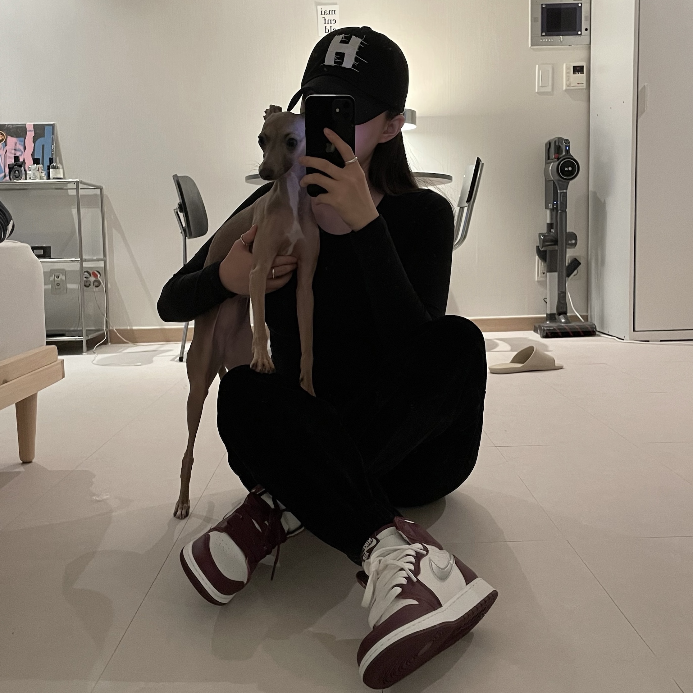 (GS) Jordan 1 Retro High OG Bordeaux 착용 스타일