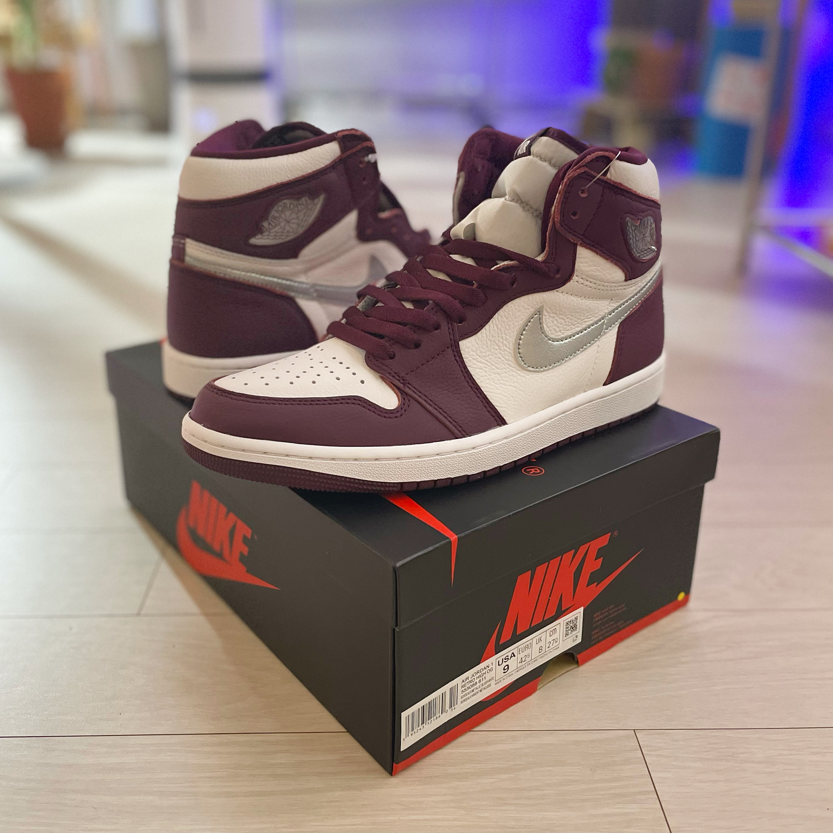 Jordan 1 Retro High OG Bordeaux 착용 스타일