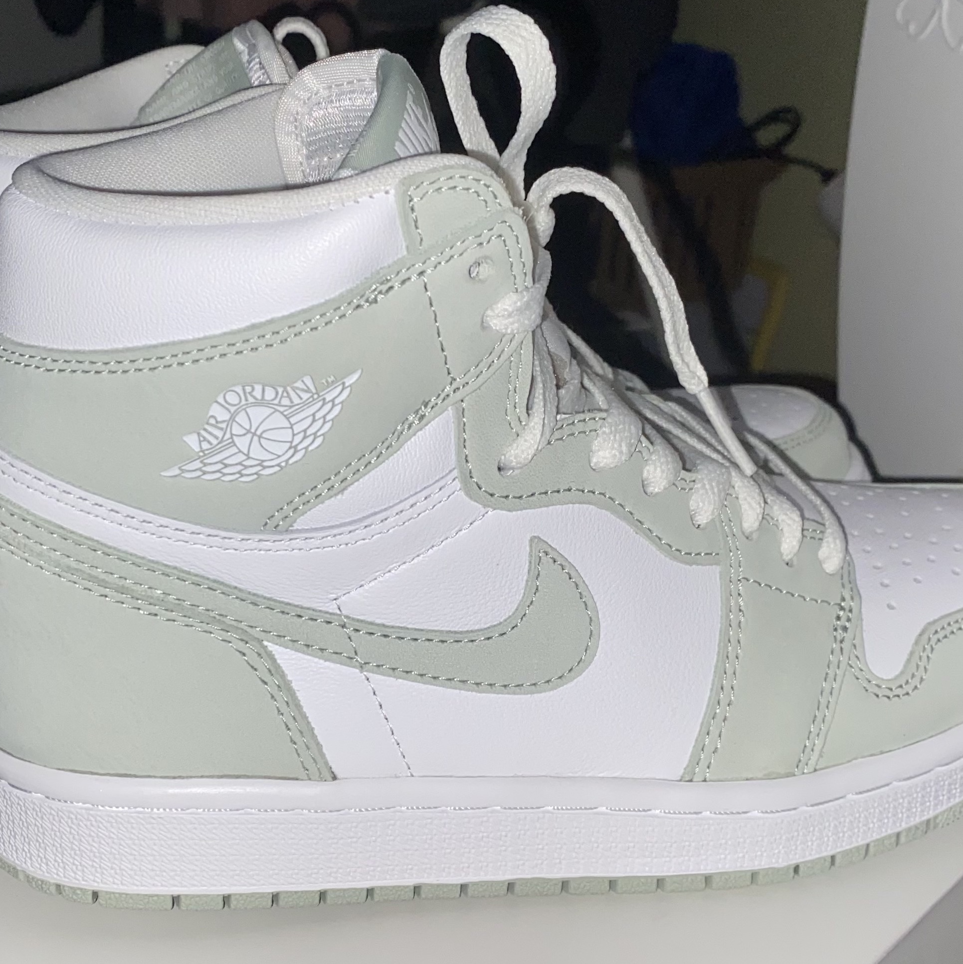 (W) Jordan 1 Retro High OG Seafoam 착용 스타일
