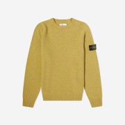 Stone Island 505A3 Lambswool Crewneck Knit Dark Beige - 21FW