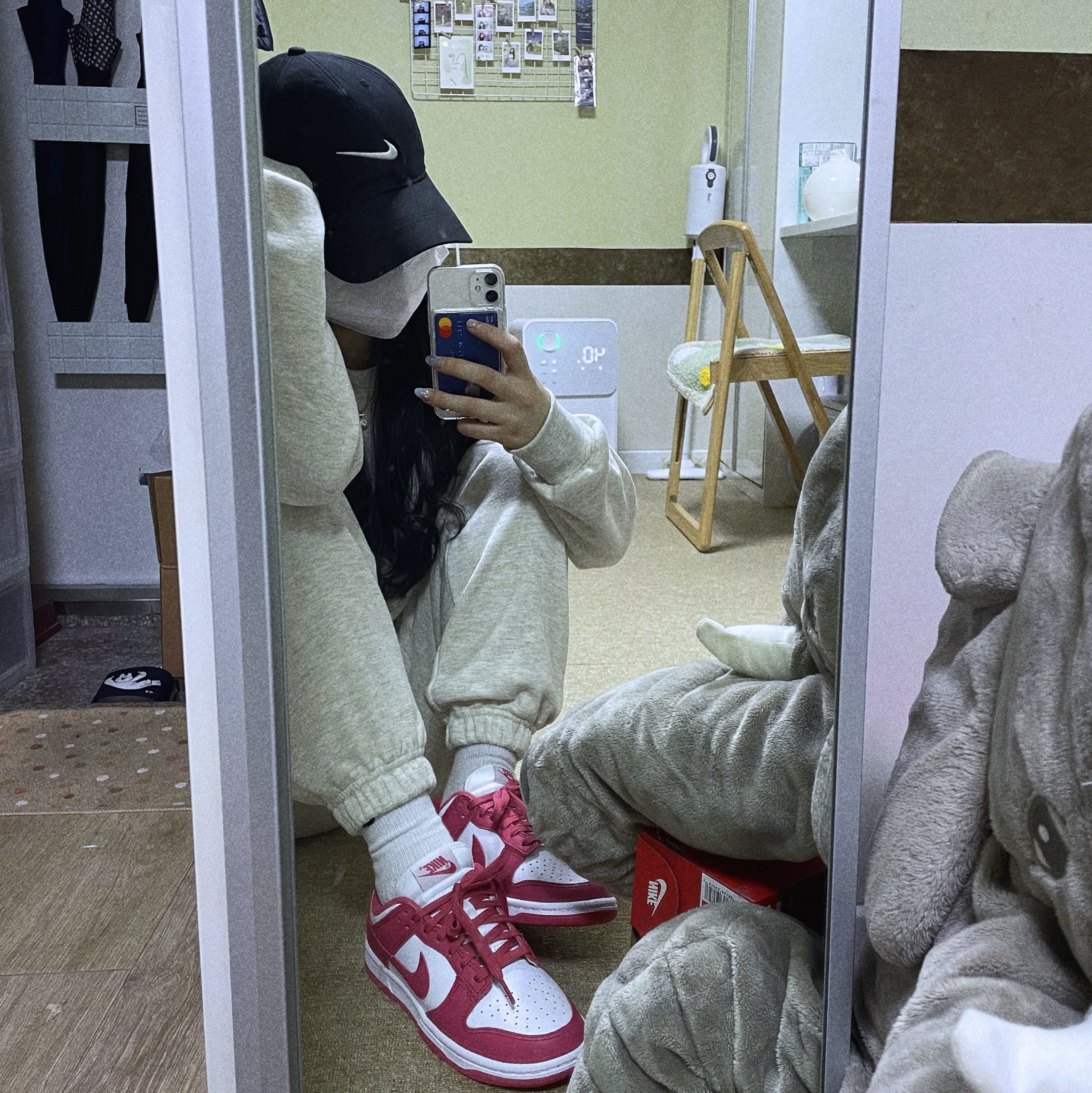 (W) Nike Dunk Low Archeo Pink 착용 스타일 - 3