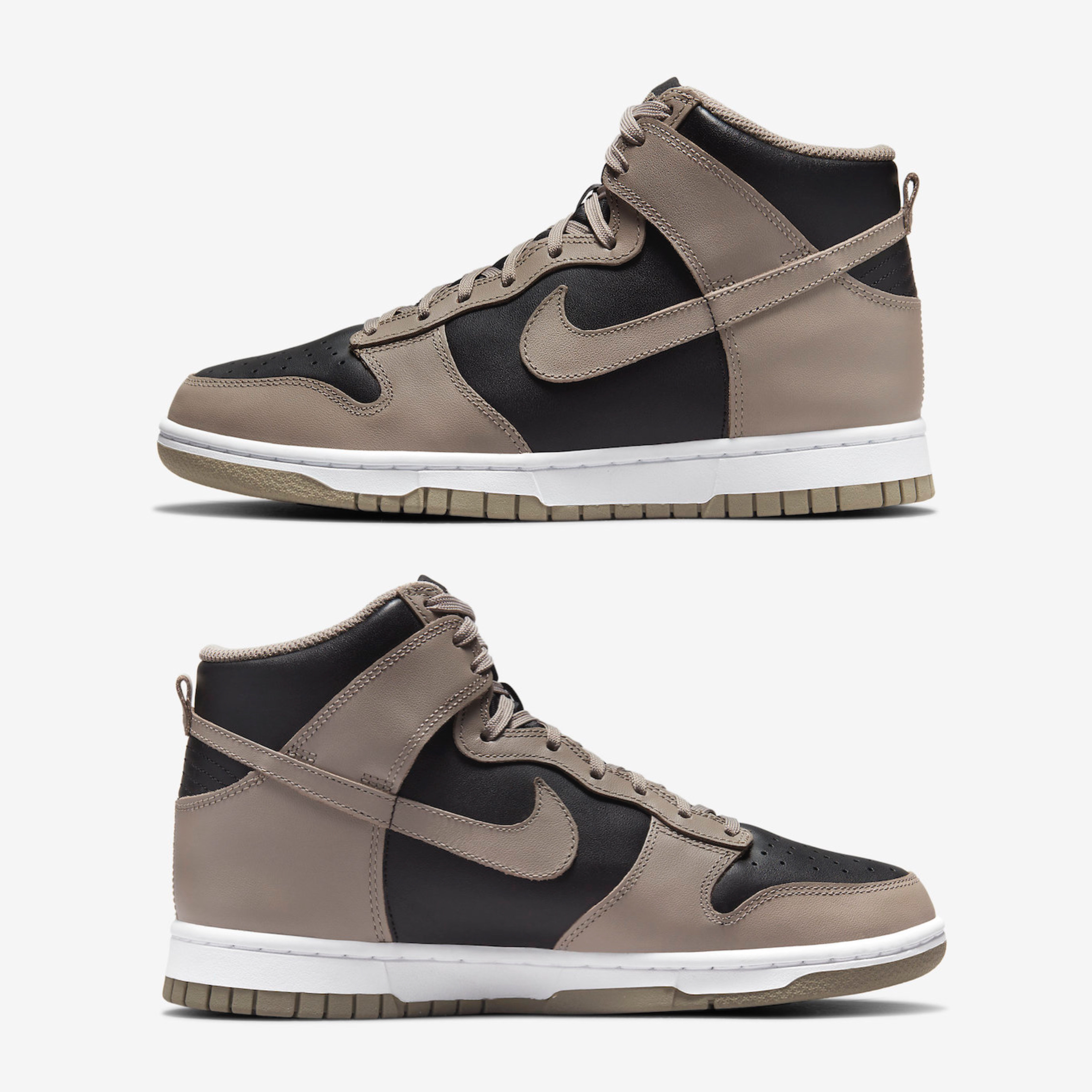 (W) Nike Dunk High Moon Fossil 착용 스타일 - 3
