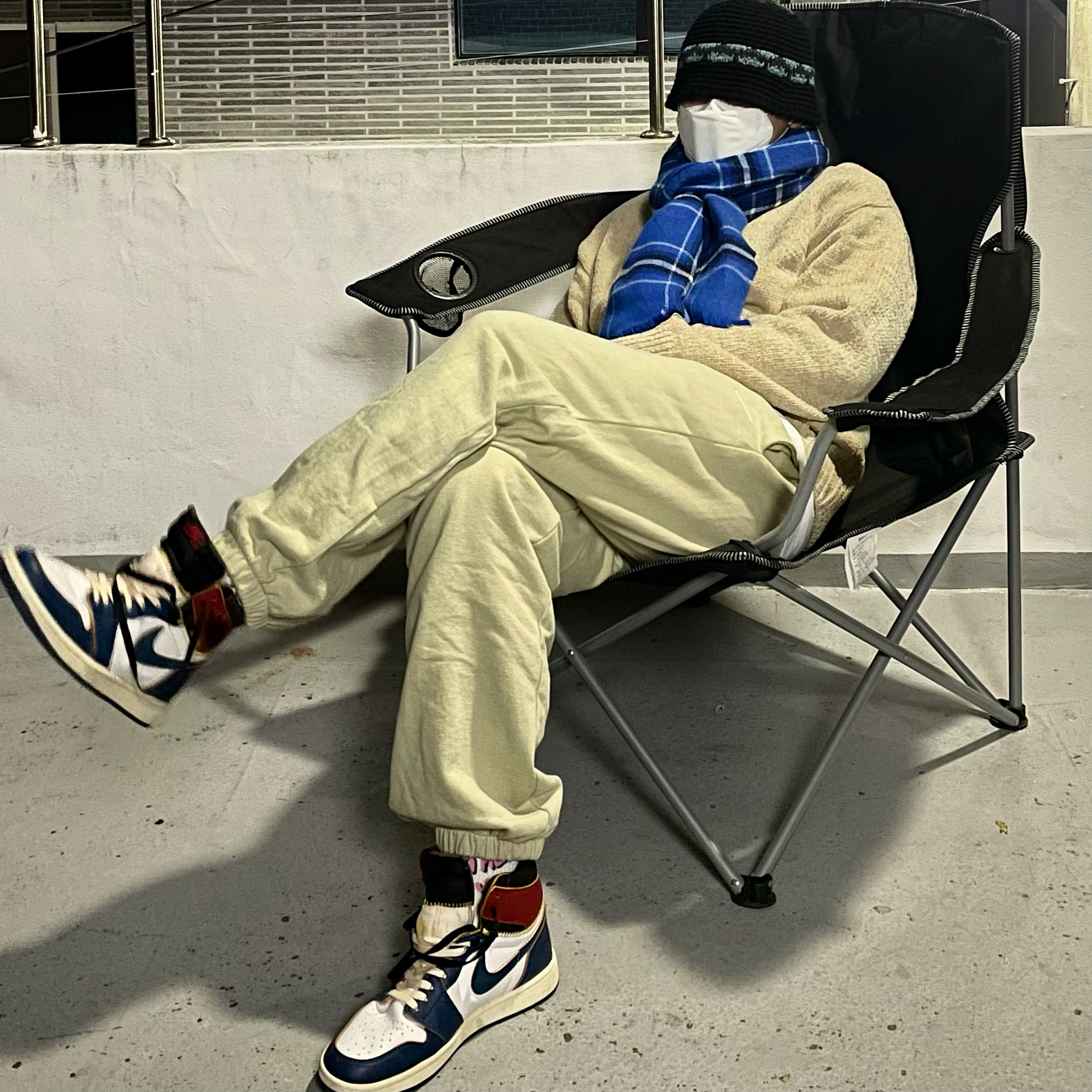 Jordan 1 x Union Retro High Blue Toe 착용 스타일