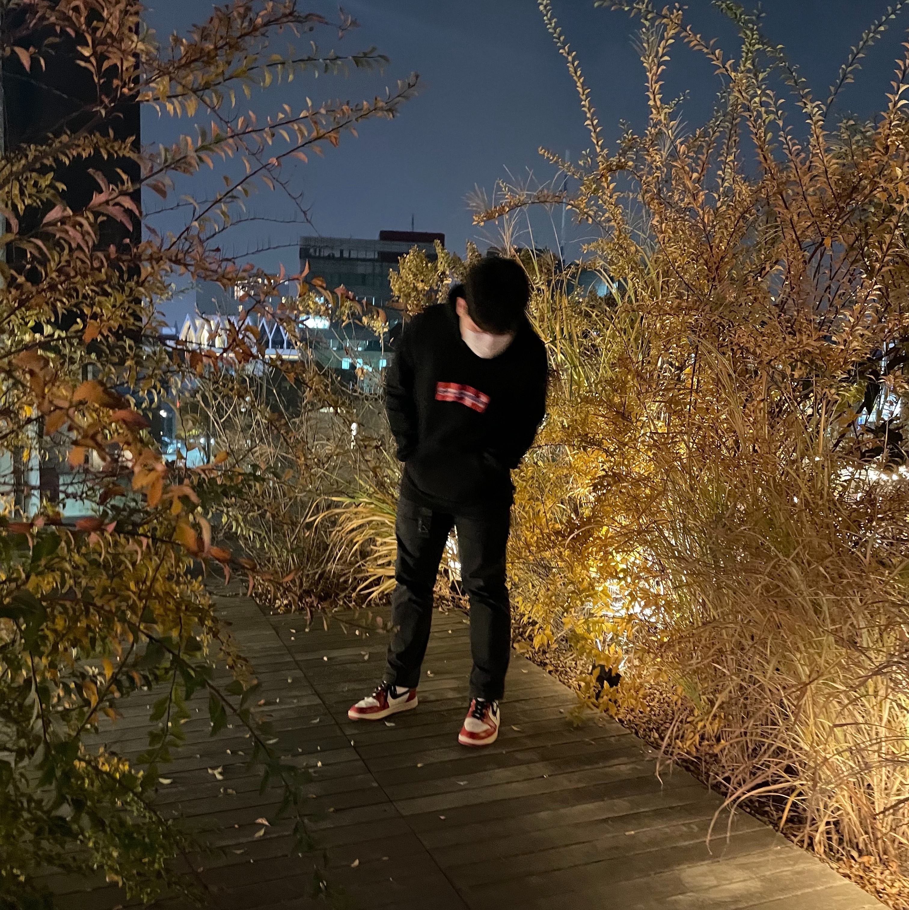 Jordan 1 OG Chicago 1985, Supreme x Comme des Garcons Shirt Box Logo Hooded Sweatshirt Black - 17SS 착용 스타일 - 1