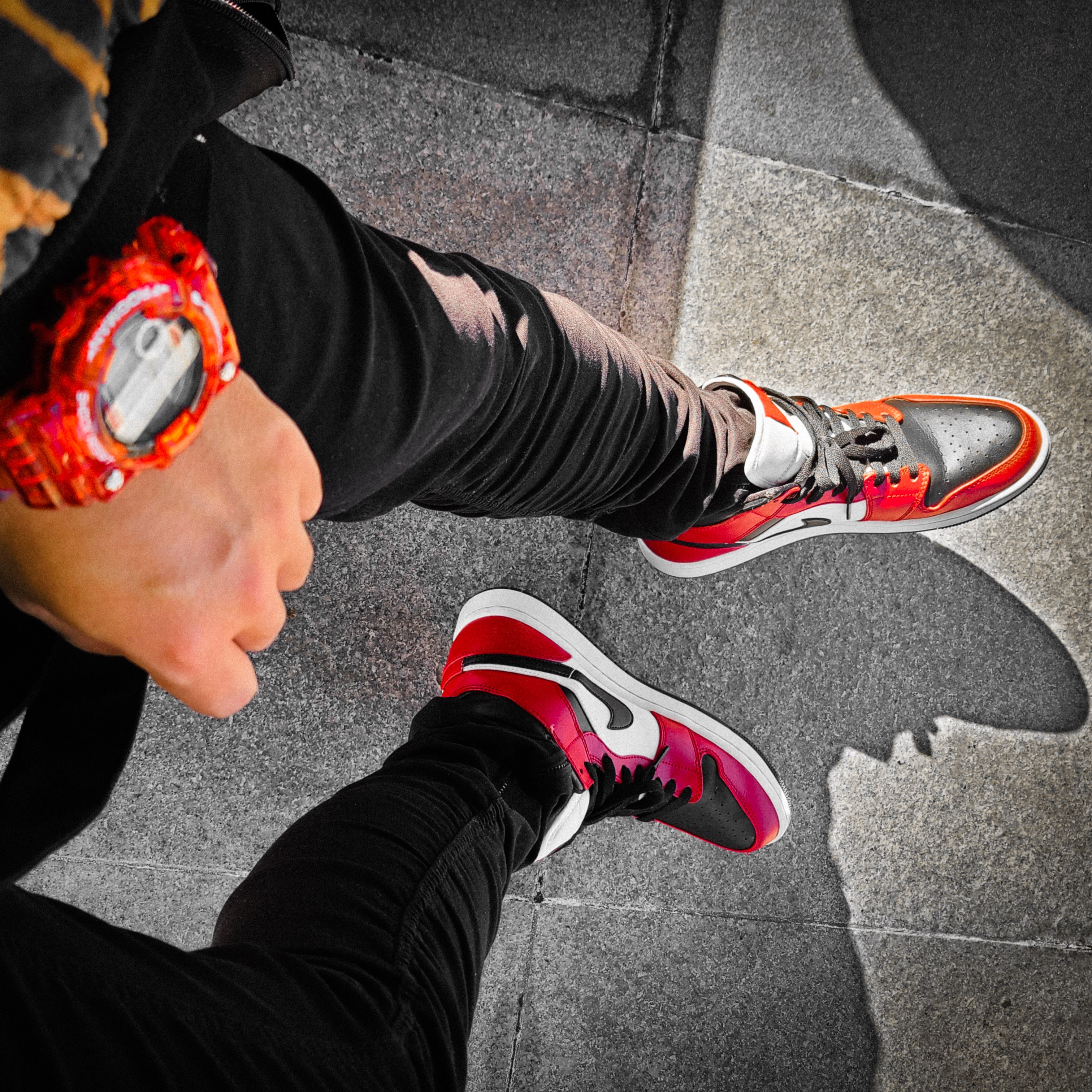 Jordan 1 Mid Chicago Black Toe 착용 스타일