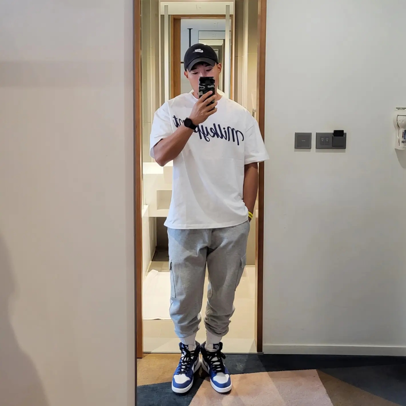 Jordan 1 KO Storm Blue 착용 스타일