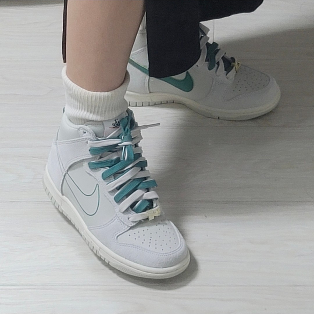 Nike Dunk High SE First Use Sail, (GS) Nike Dunk High SE First Use Sail 착용 스타일