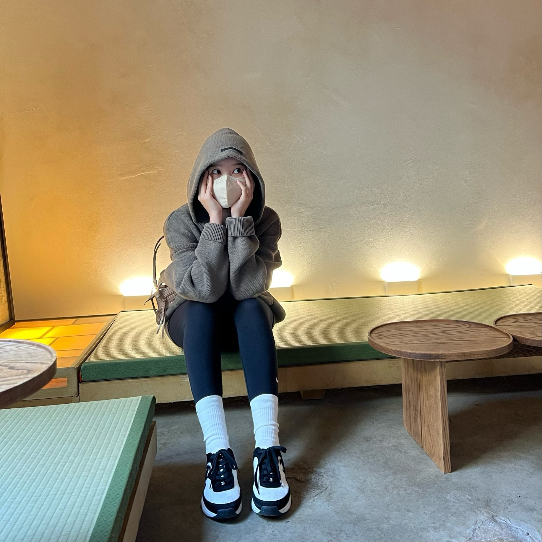 Essentials Knit Pullover Hoodie Harvest - 21FW 착용 스타일 - 1