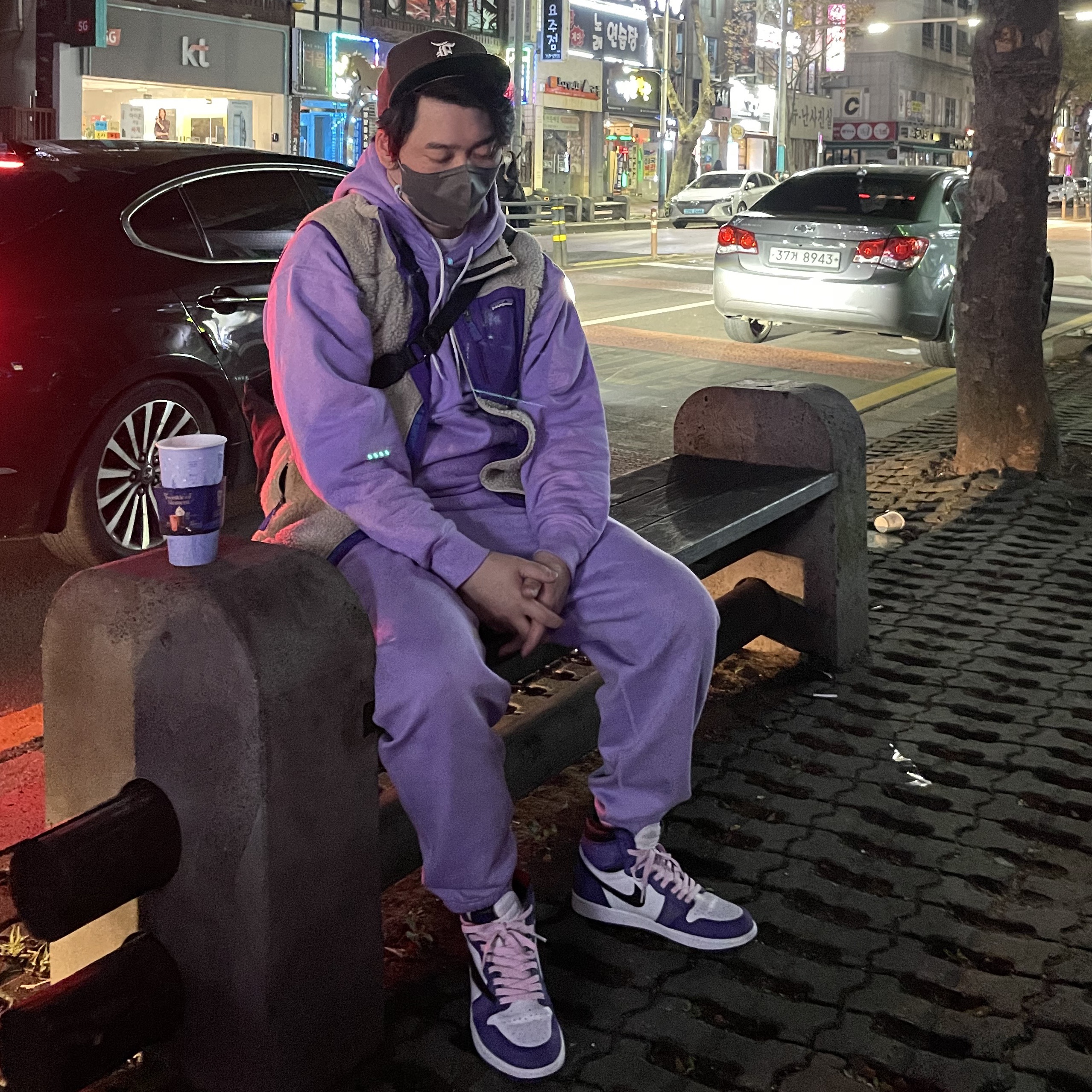 Nike M NRG Hoodie Wash Pistachio Frost, Jordan Delta SP Vachetta Tan 착용 스타일 - 2