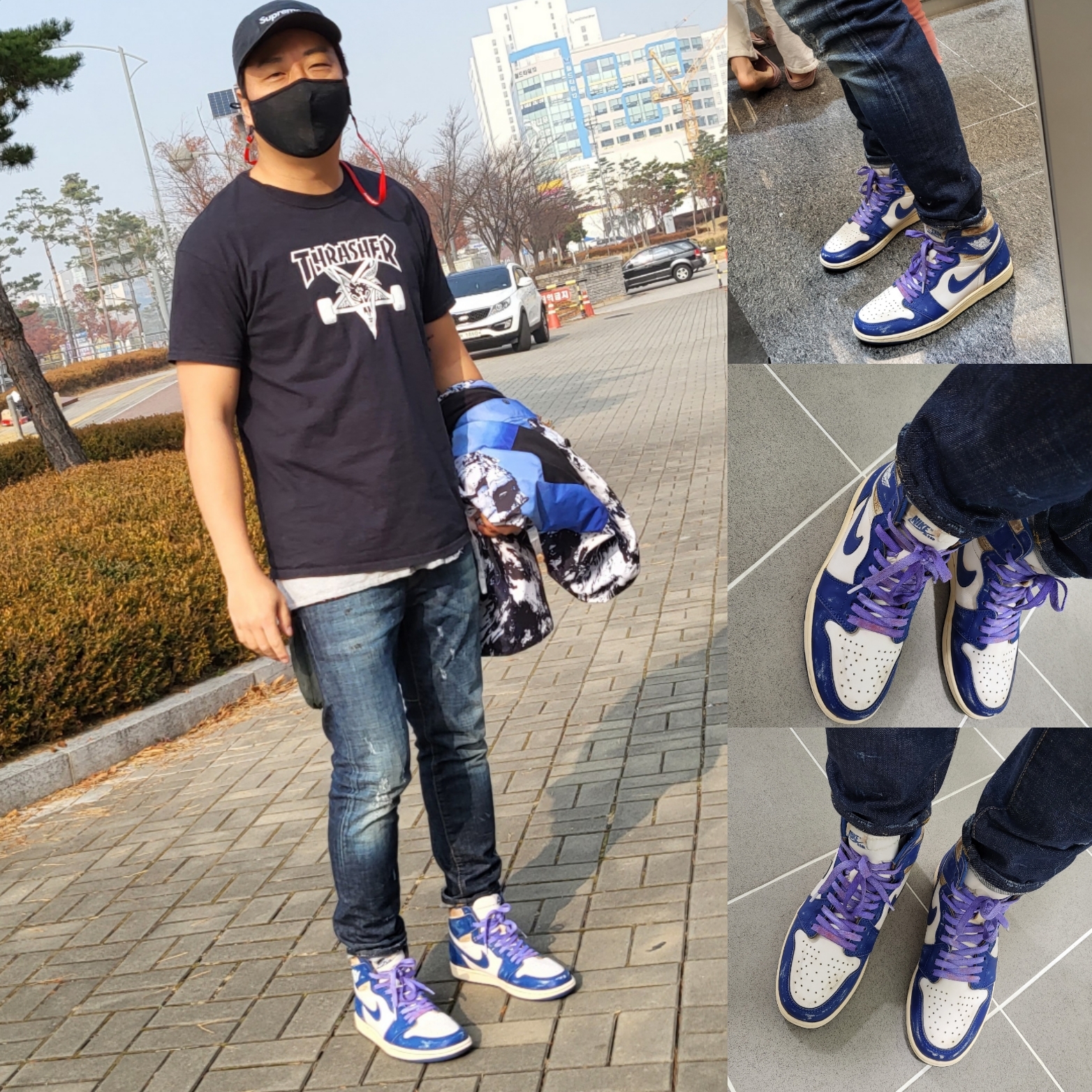 Jordan 1 Retro Storm Blue 착용 스타일