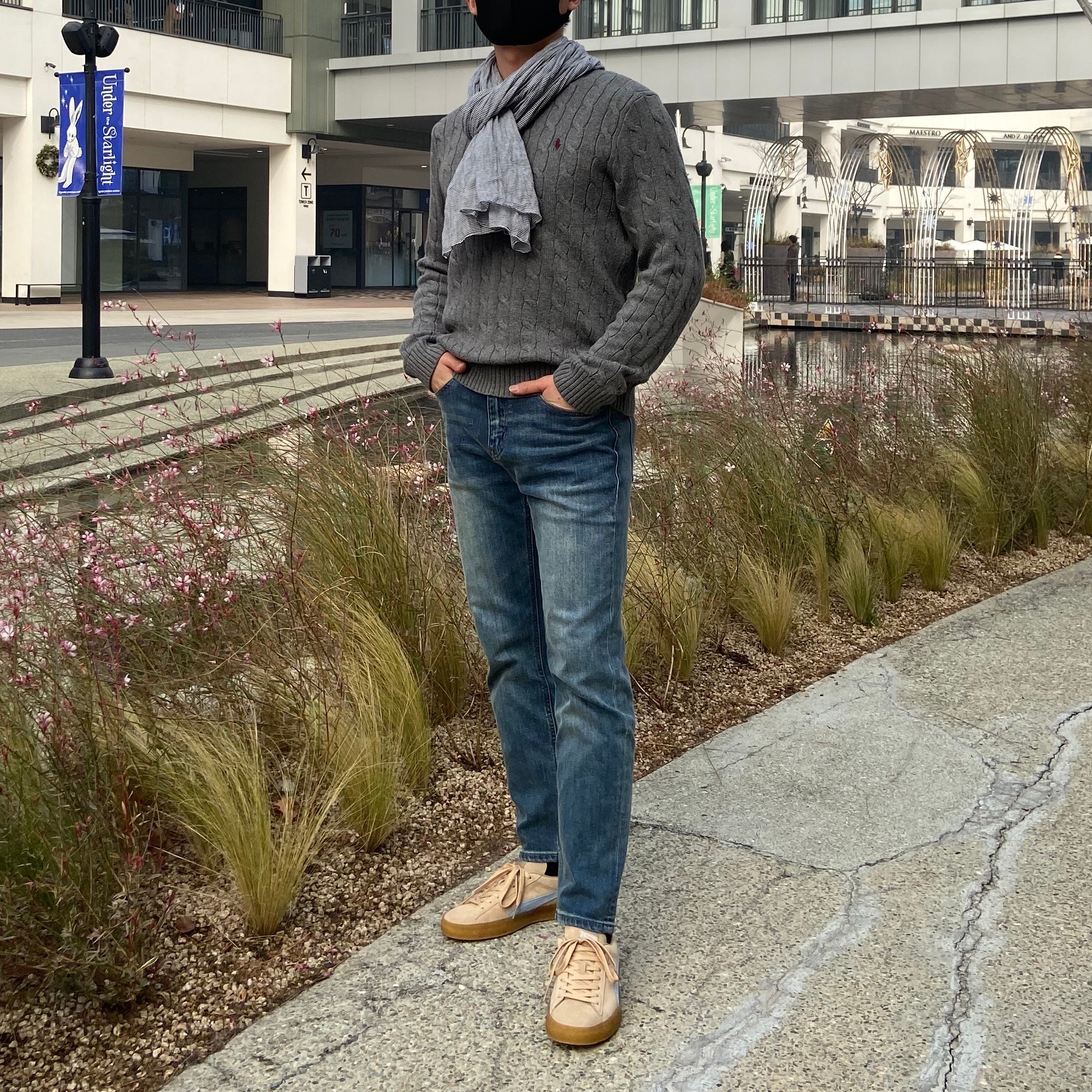 Puma x Maison Kitsune Suede Crepe Travertine 착용 스타일 - 2