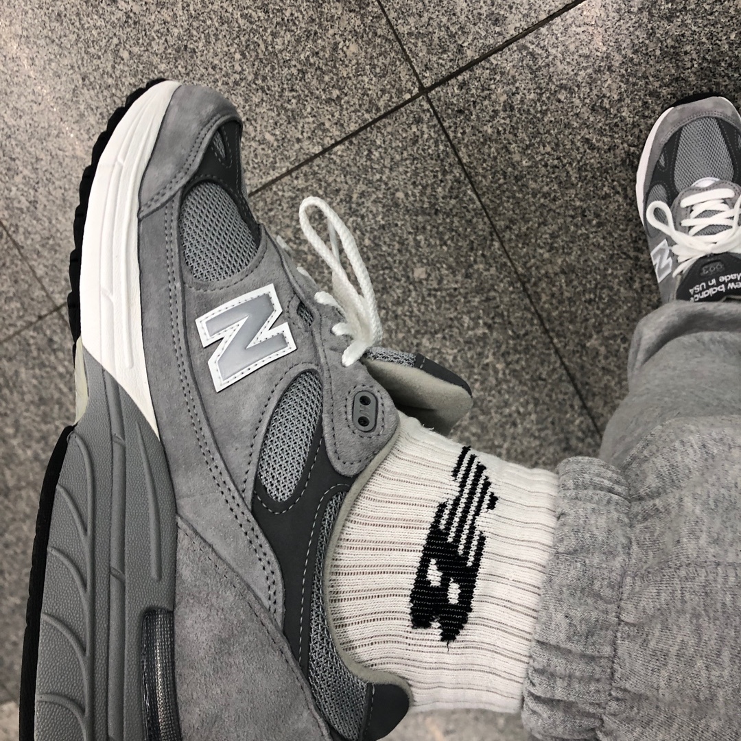 New Balance 993 Made in USA Grey - D Standard 착용 스타일