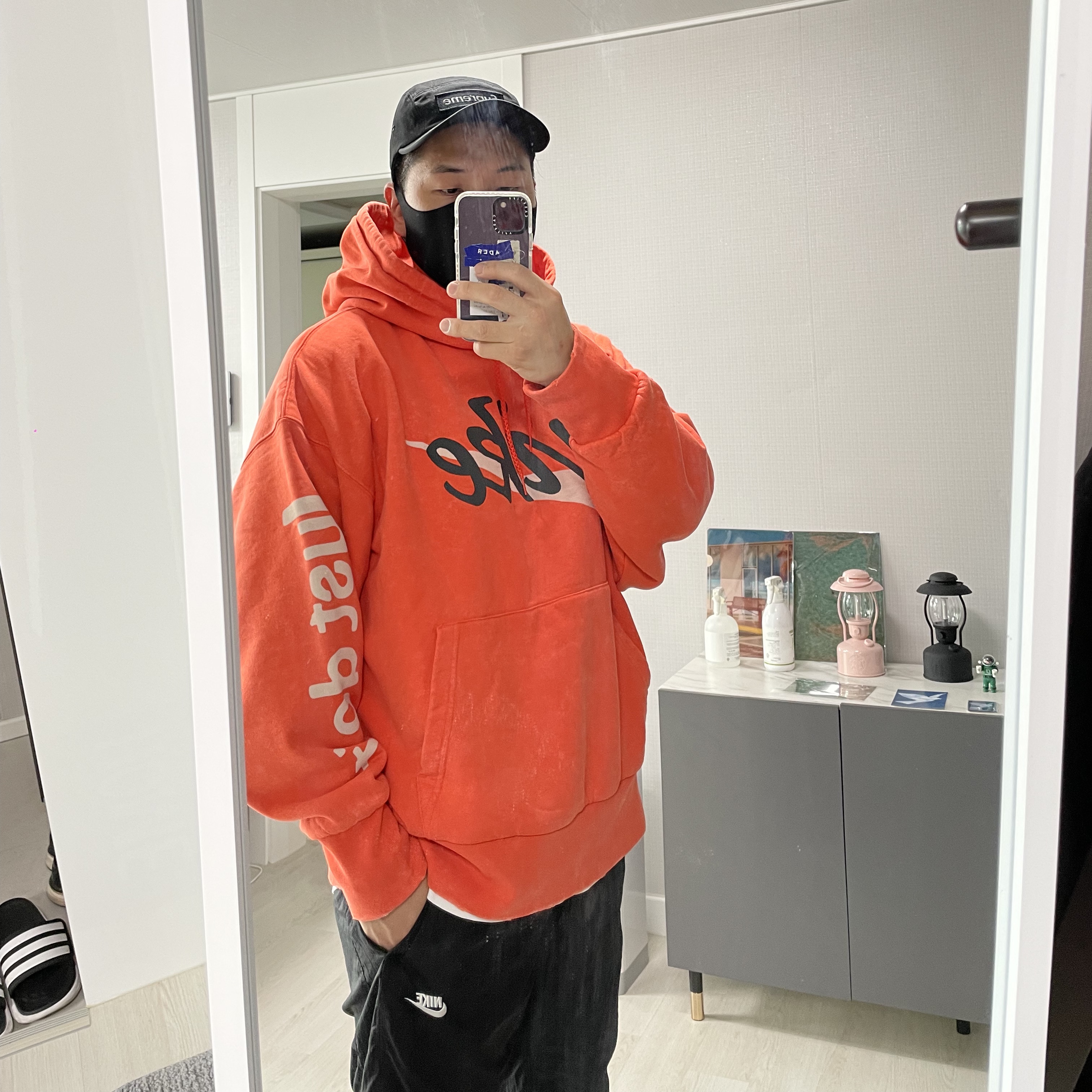 Nike x Cactus Plant Flea Market Shoebox Heavyweight Hooded Pullover Orange - US/EU, Nike x Sacai VaporWaffle Tour Yellow & Gorge Green Sail 착용 스타일 - 4
