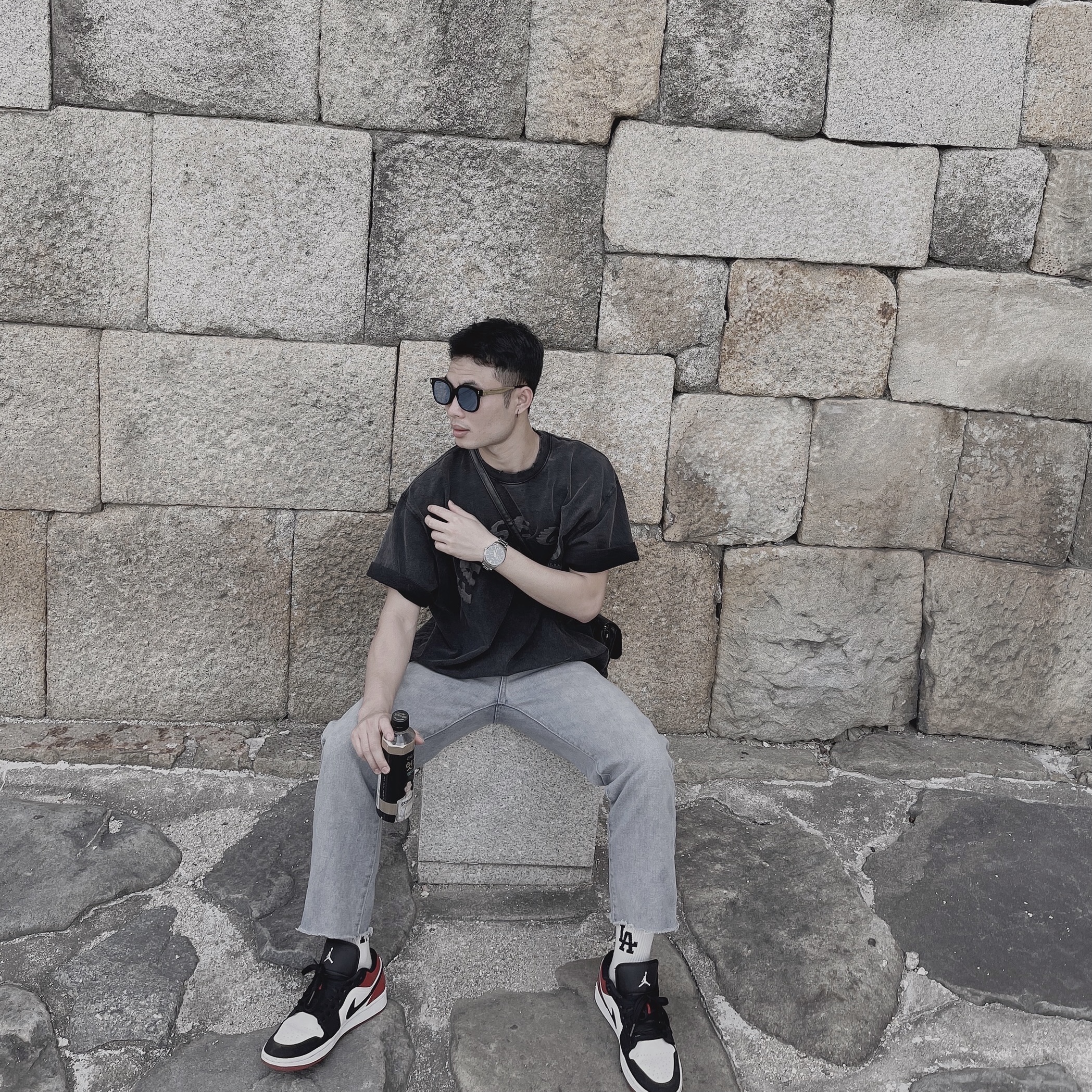 Jordan 1 Low Black Toe 착용 스타일