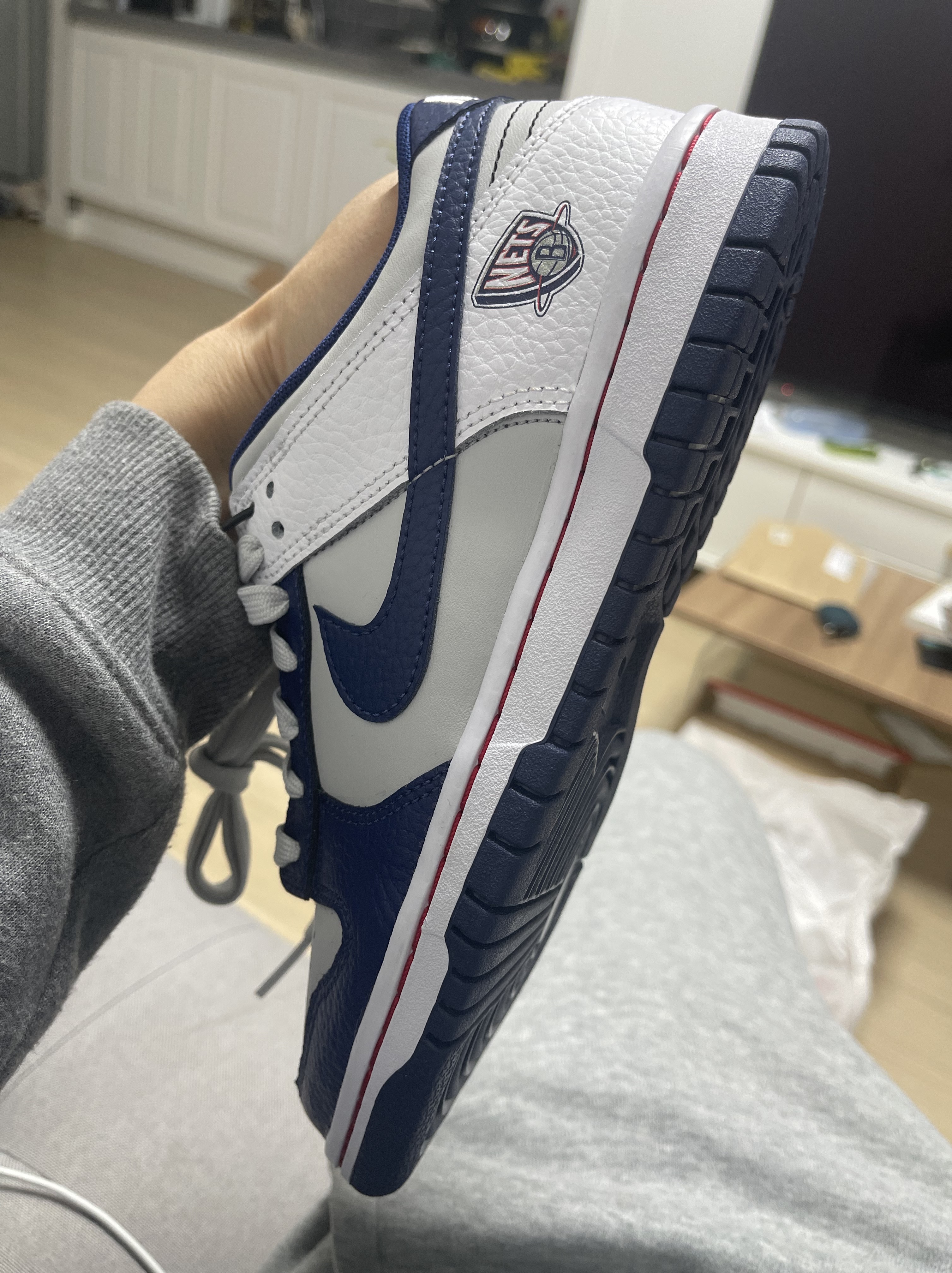 Nike x NBA Dunk Low Retro EMB Nets 착용 스타일