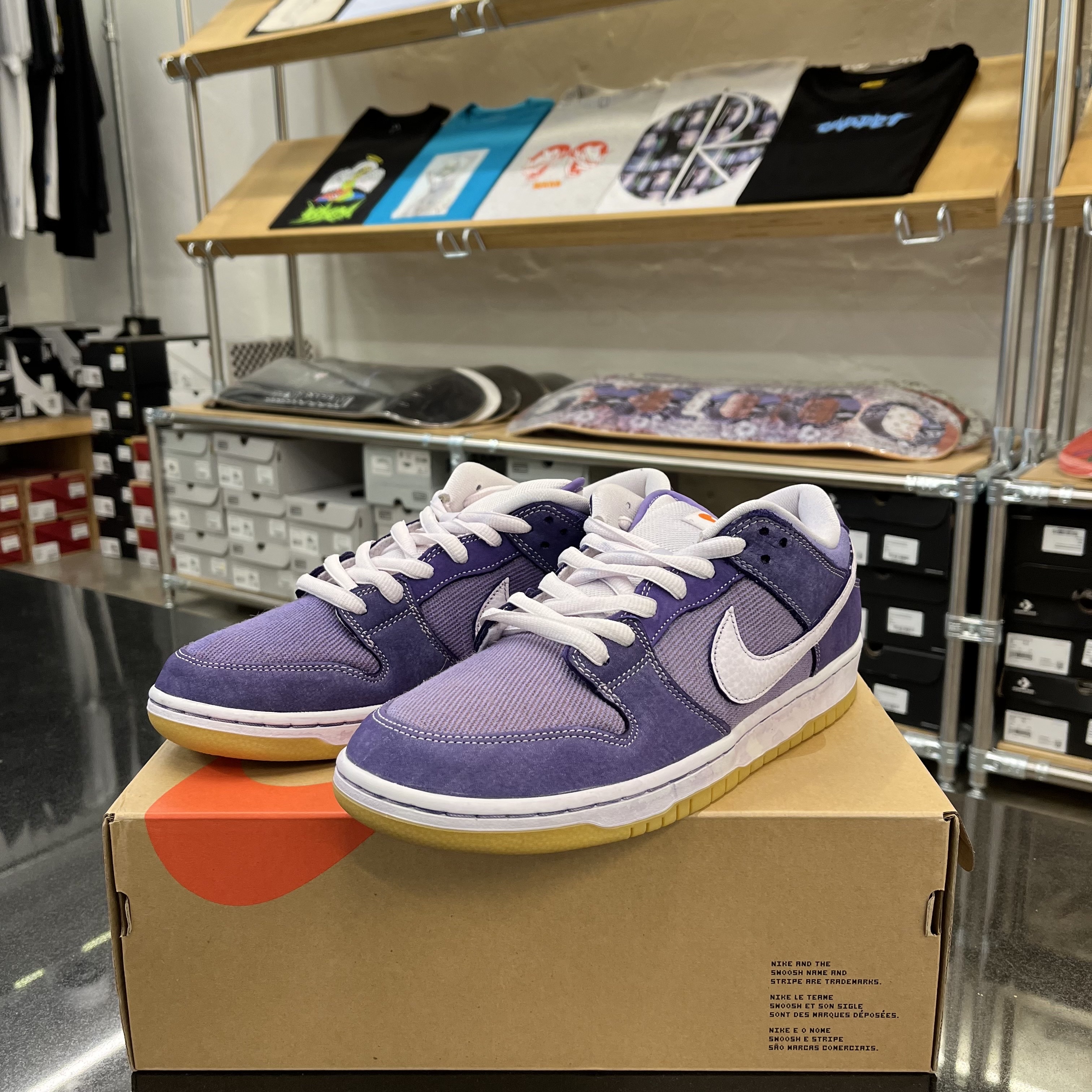 Nike SB Dunk Low Pro ISO Orange Label Lilac 착용 스타일