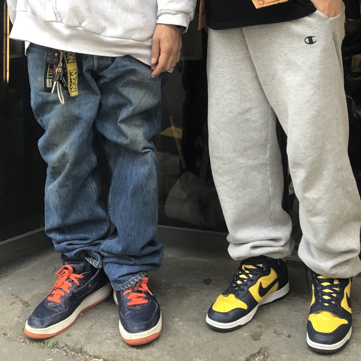 Nike Dunk High SP Maize & Blue 착용 스타일