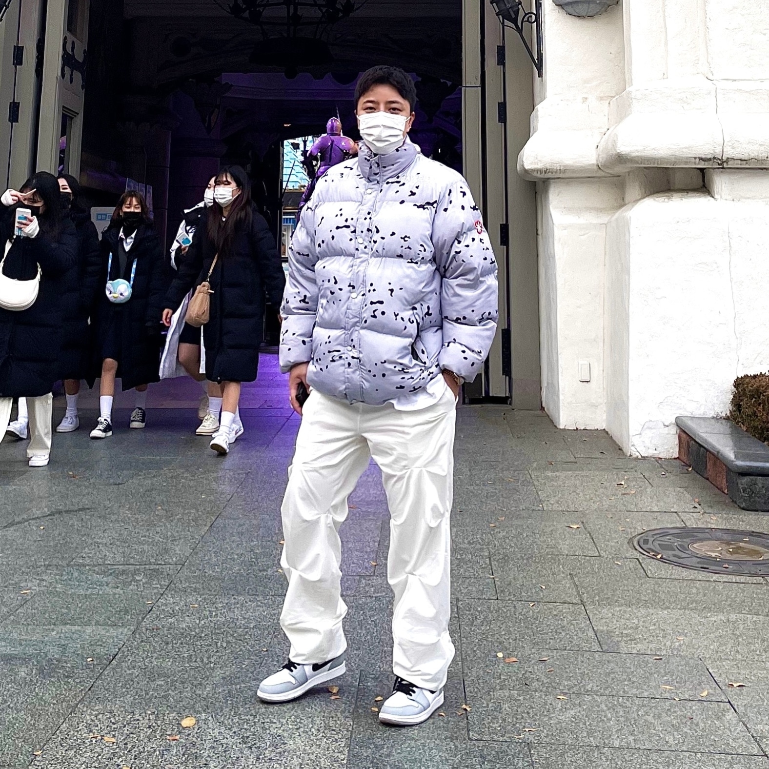 Jordan 1 Mid Light Smoke Grey 착용 스타일