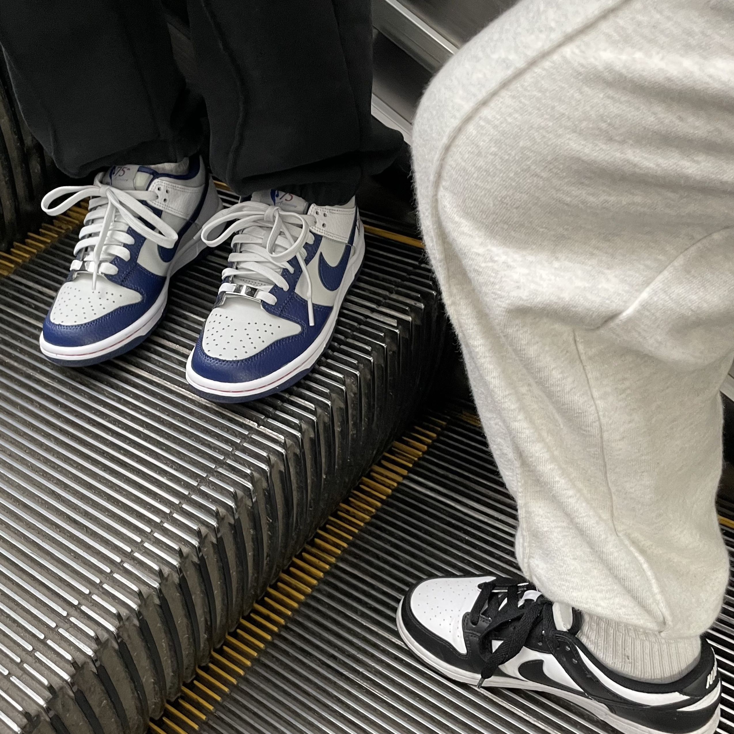 (GS) Nike x NBA Dunk Low Nets, (W) Nike Dunk Low Black 착용 스타일